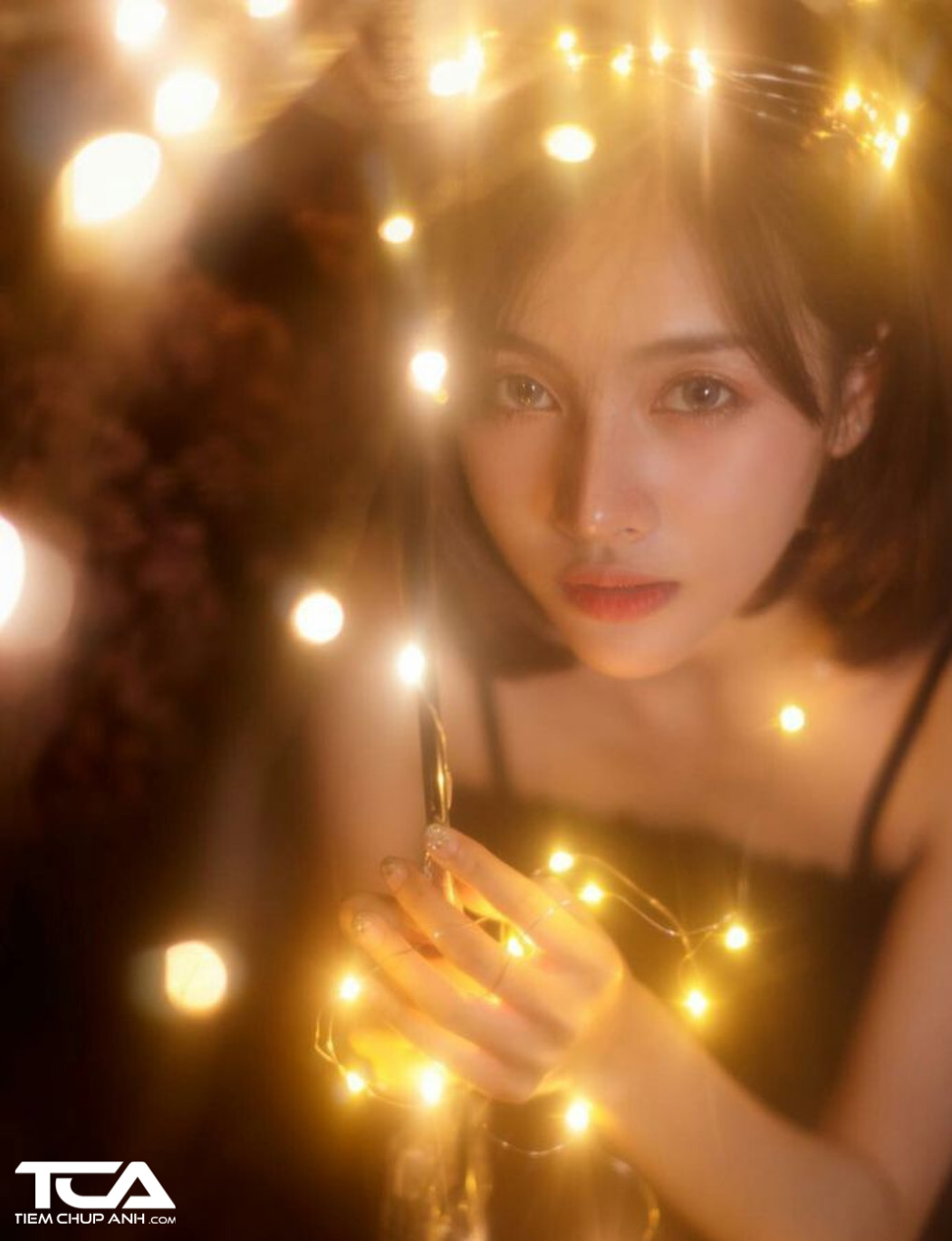 chụp ảnh với đèn led