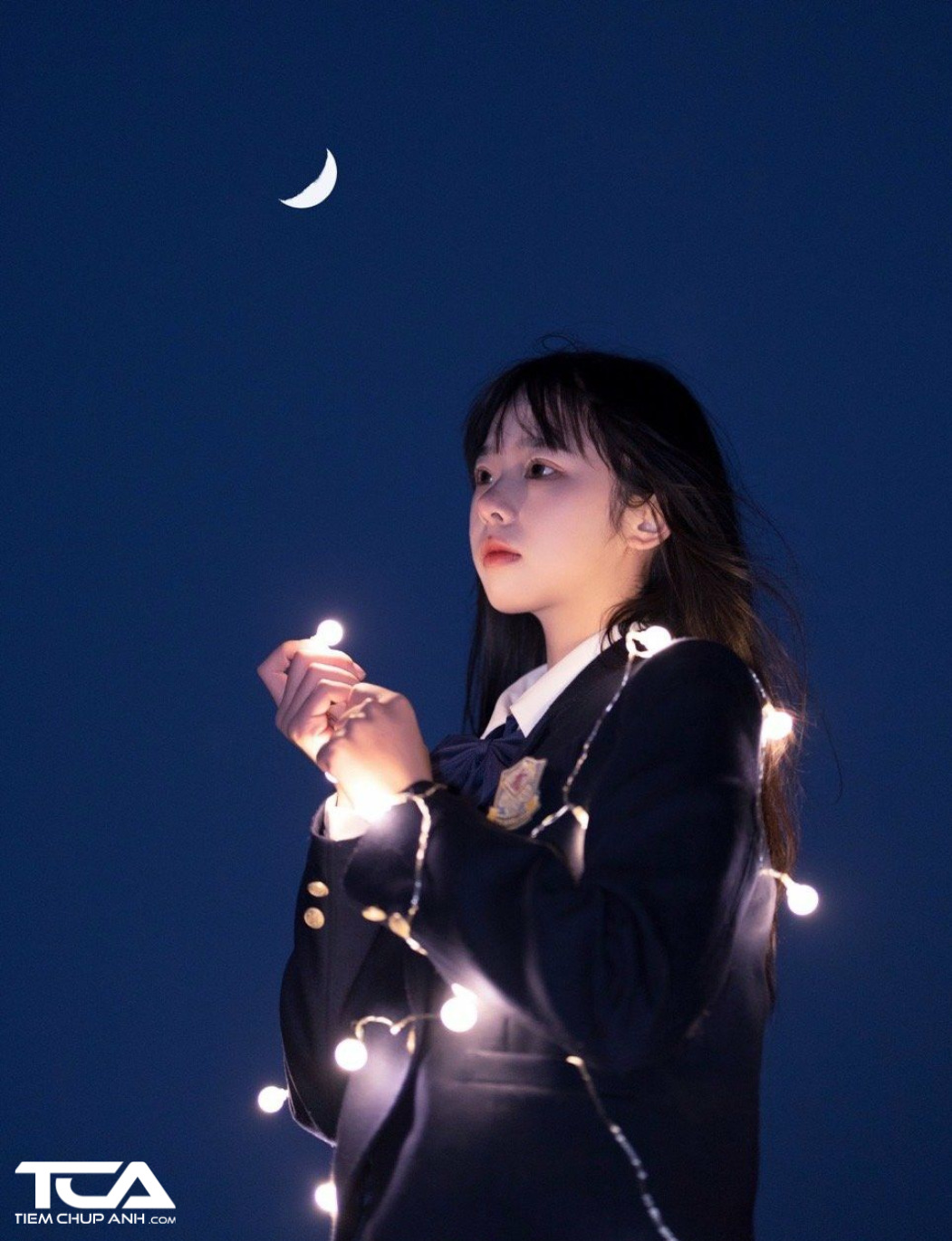 chụp ảnh với đèn