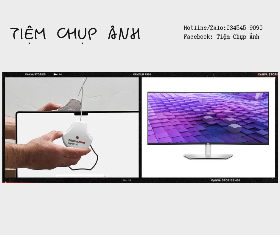 cách cân màu màn hình dell