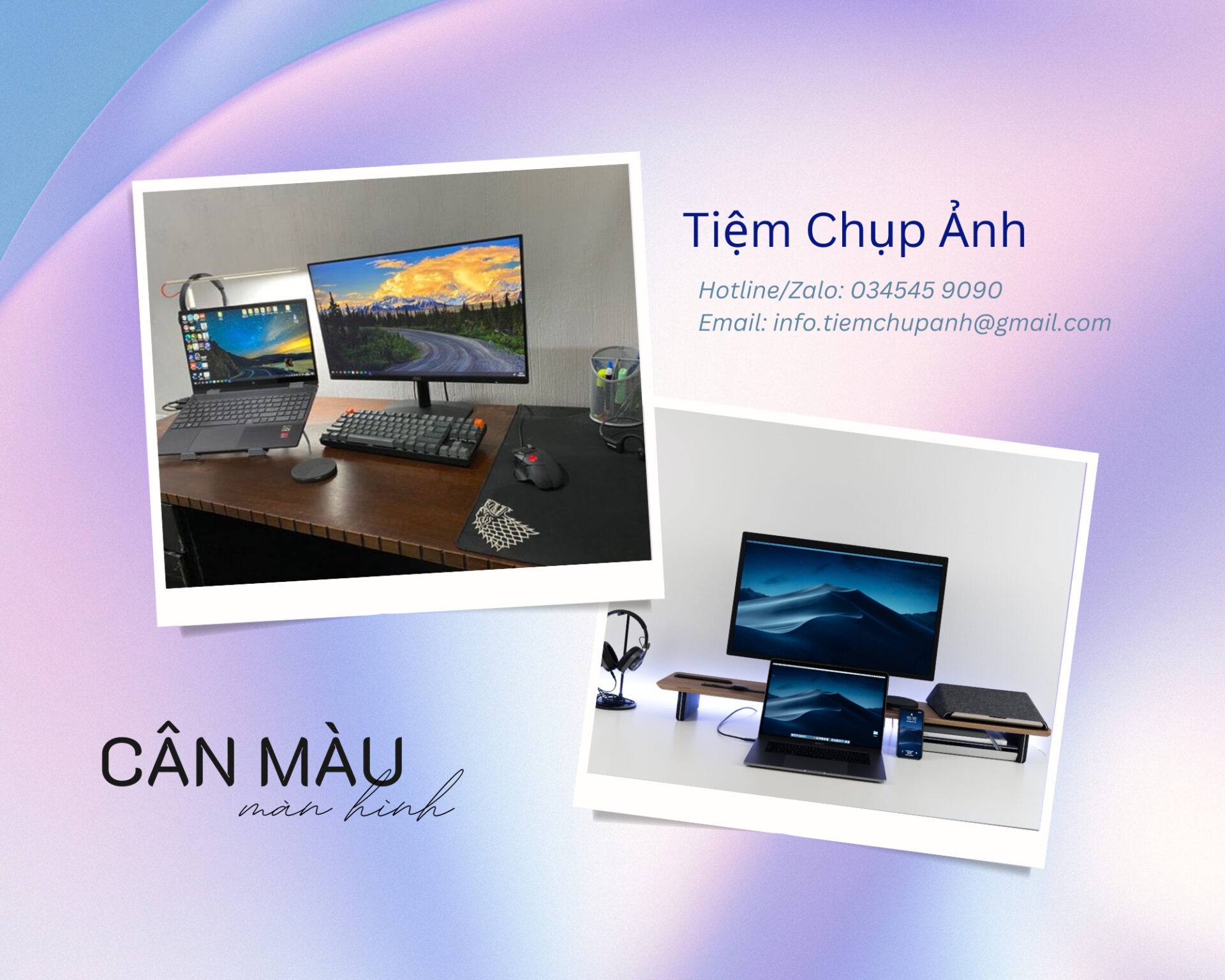 dịch vụ cân màu màn hình tại hà nội