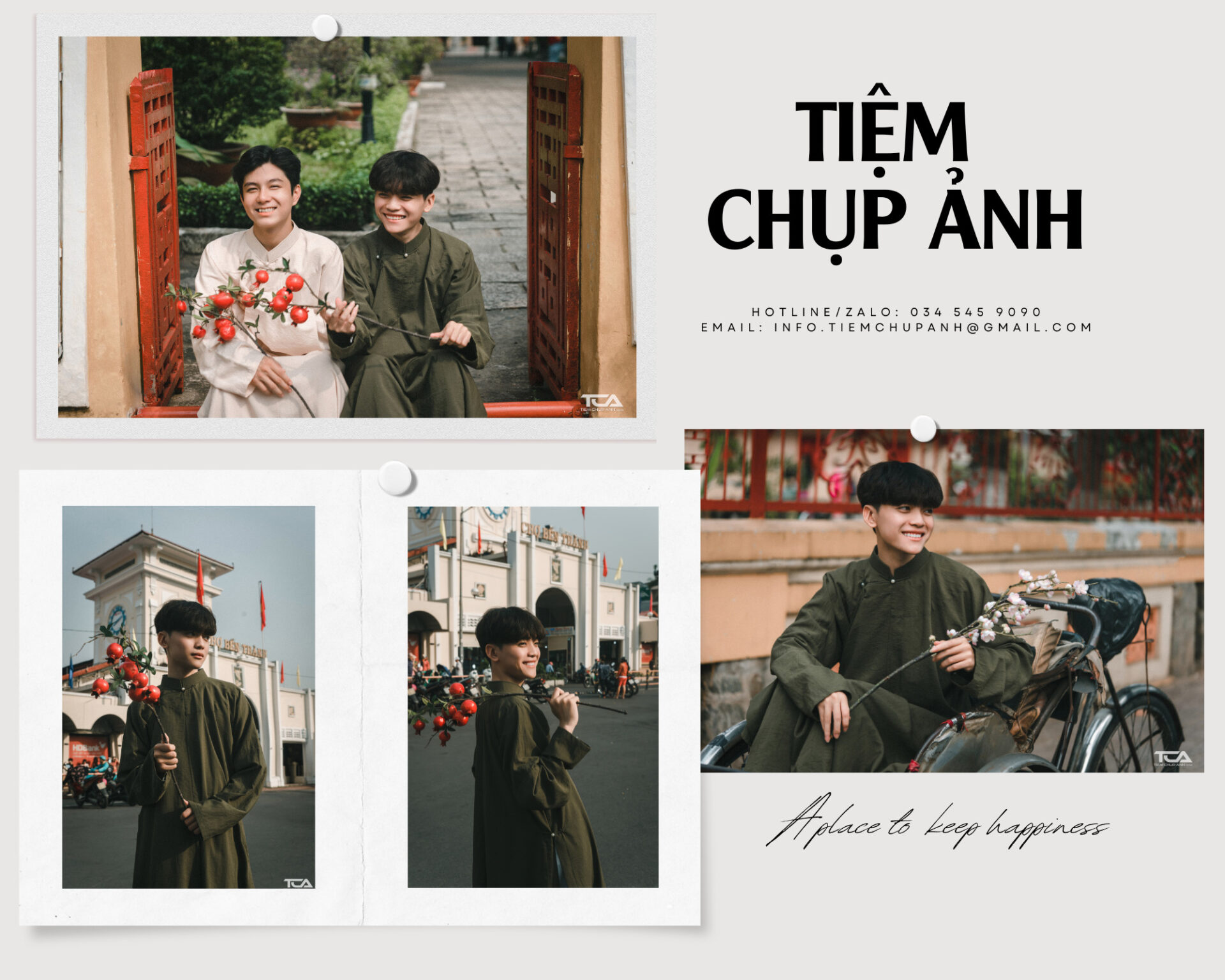 concept chụp ảnh Tết cho nam