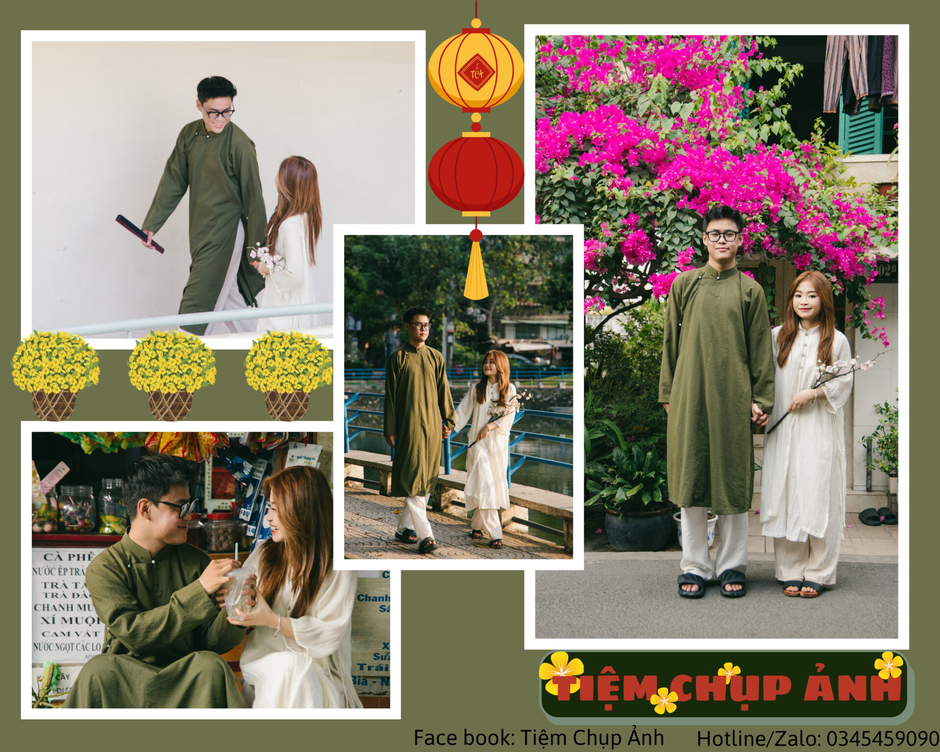 chụp ảnh tết couple