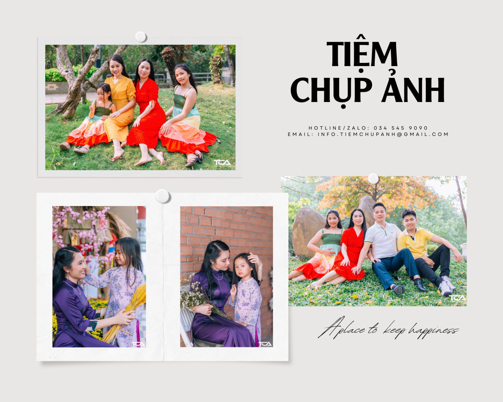 chụp ảnh tết cho gia đình