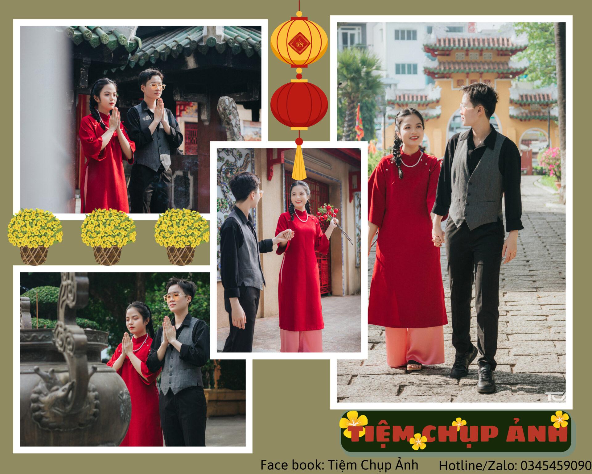 chụp ảnh couple tết