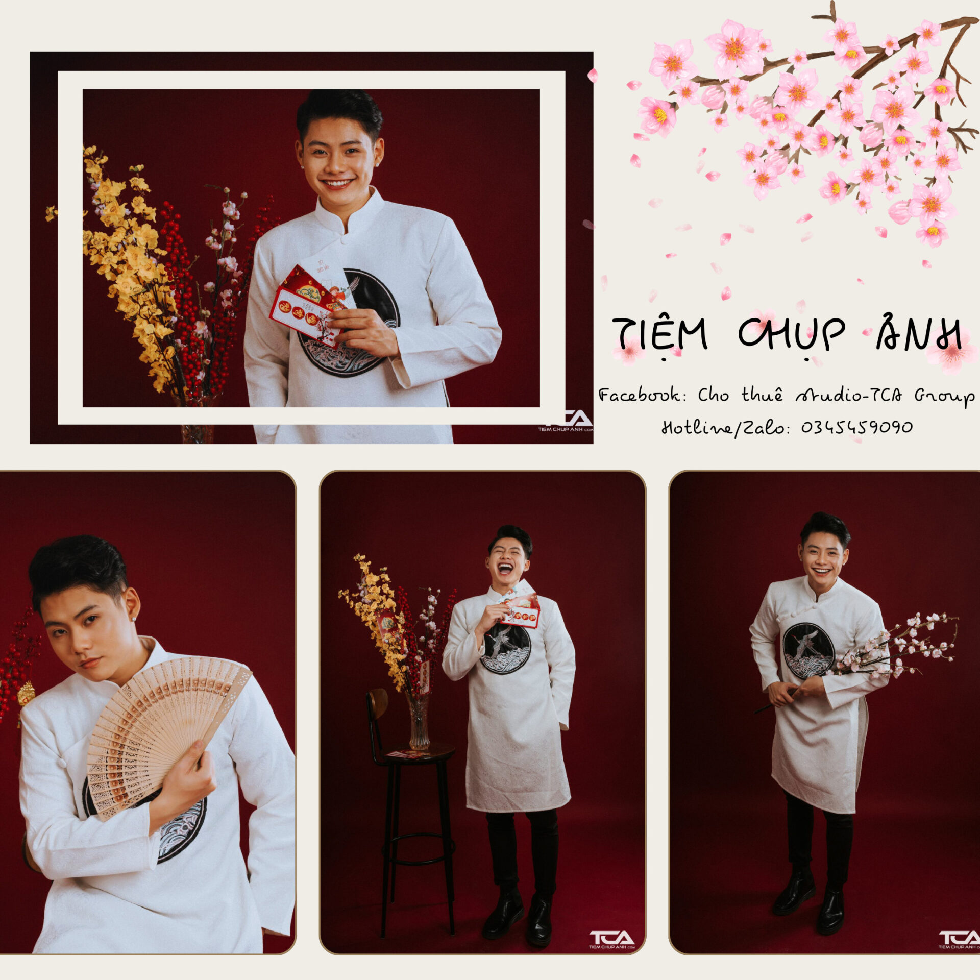 chụp ảnh tết studio