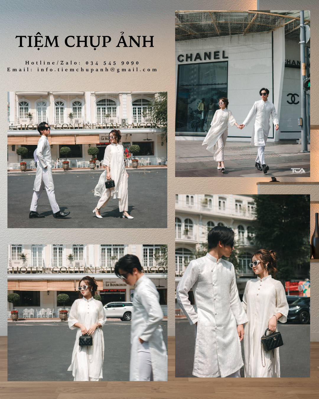 chụp hình ngoại cảnh áo dài tết