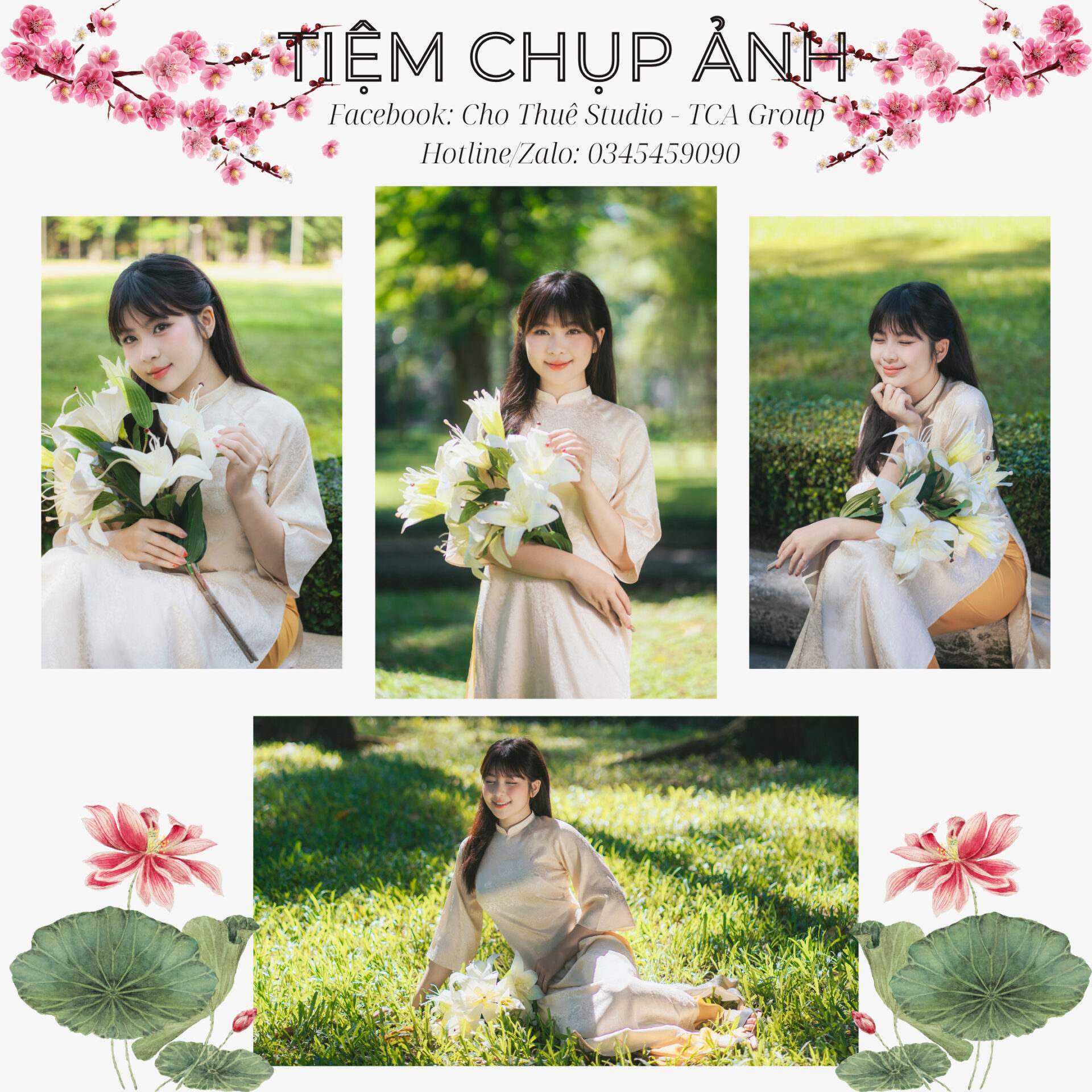 chụp ảnh áo dài tết tphcm