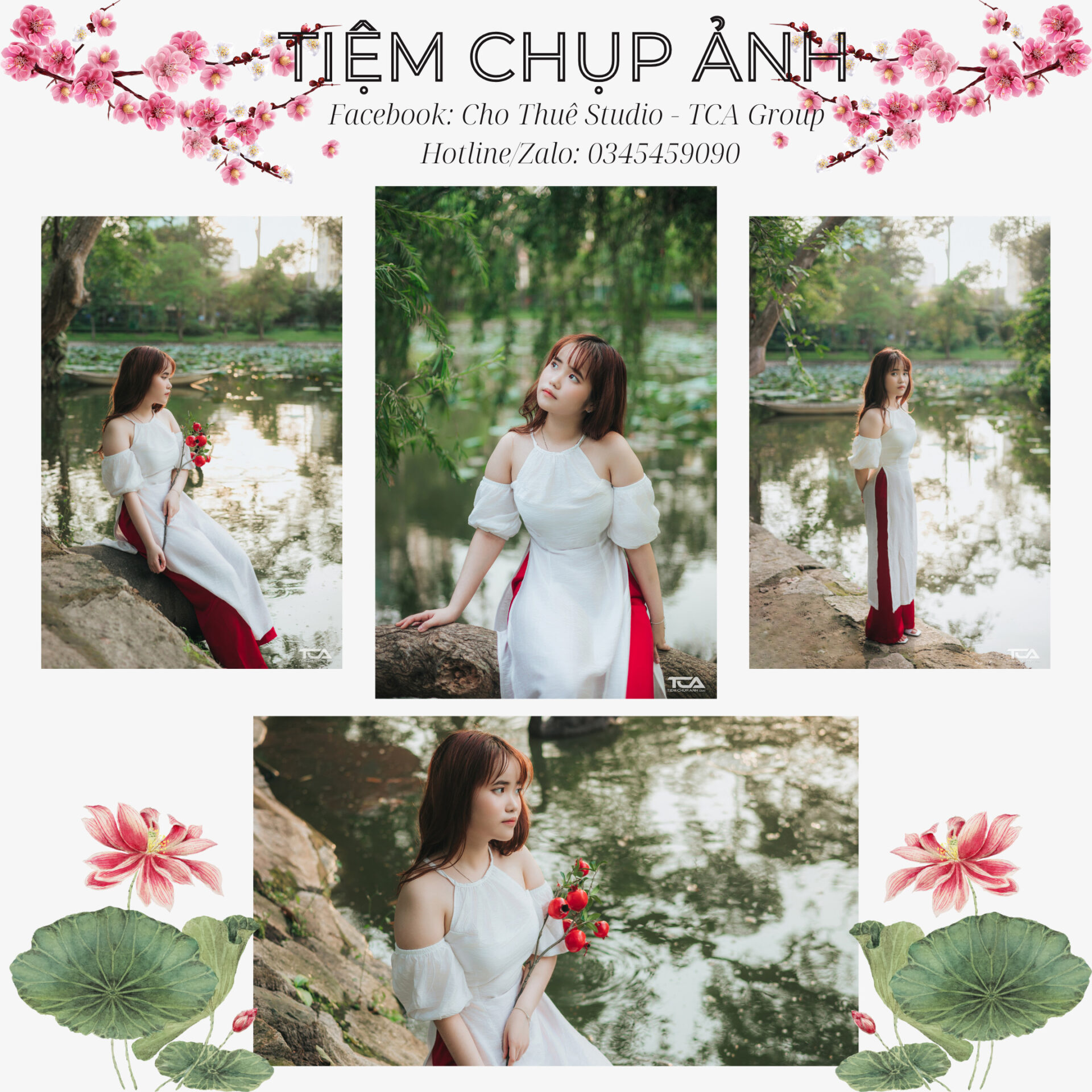 chụp hình tết sài gòn
