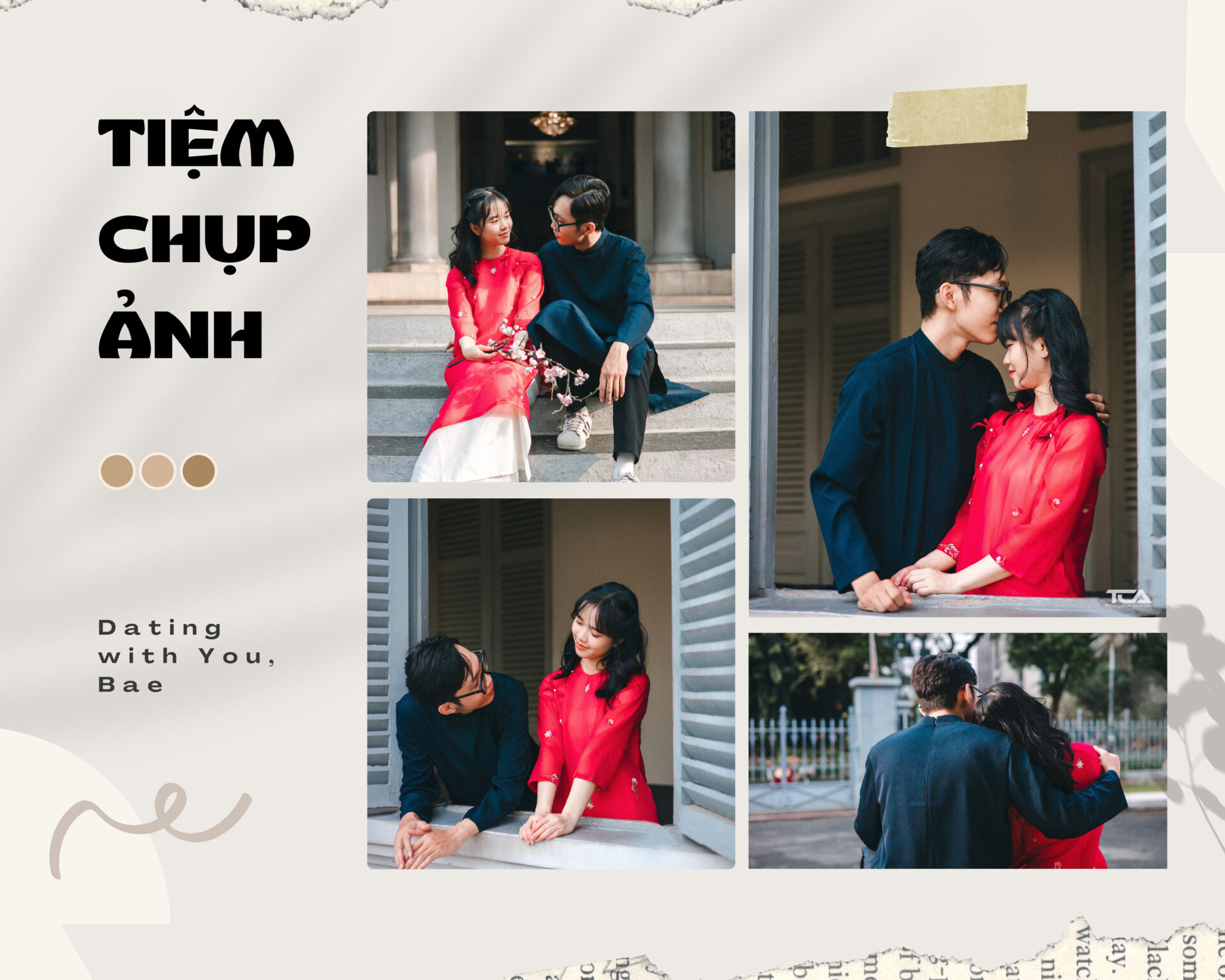 chụp hình tết