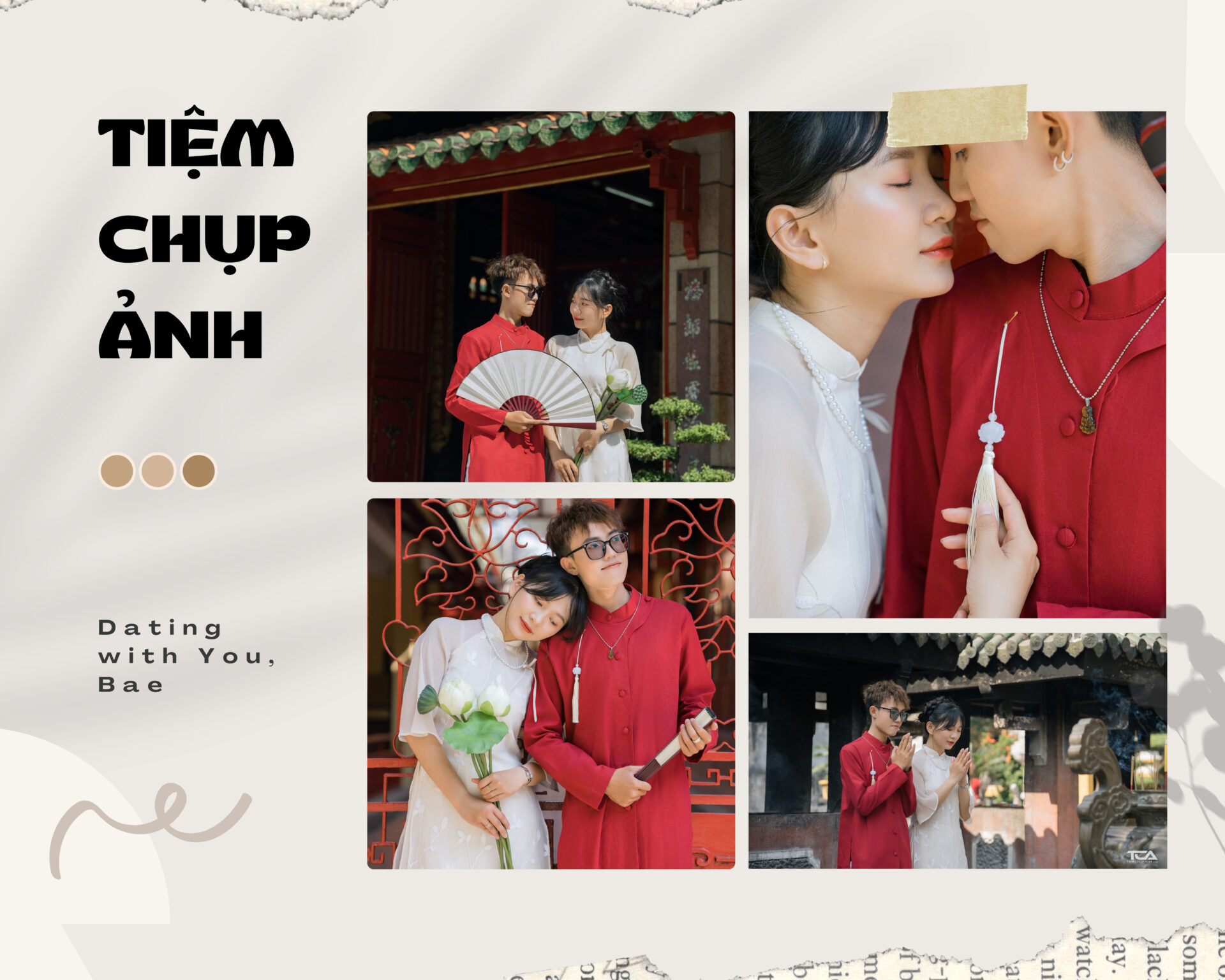 ảnh cặp tết