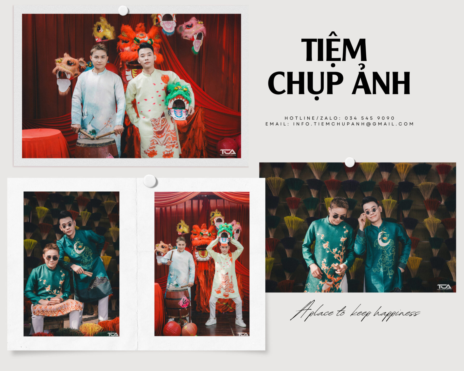 Concept chụp ảnh Tết cho nam