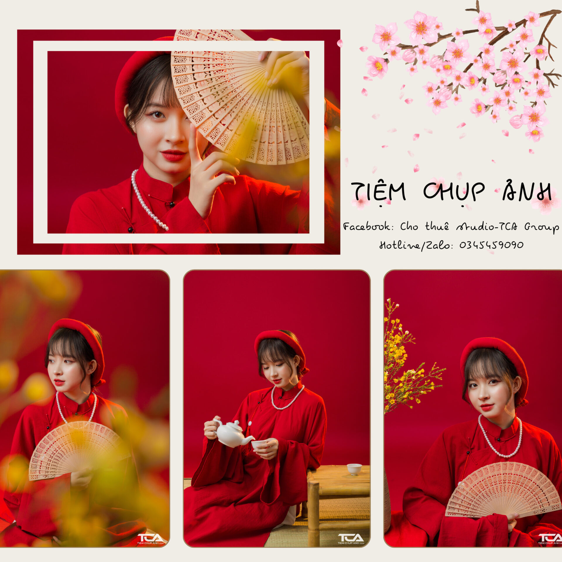 chụp tết studio