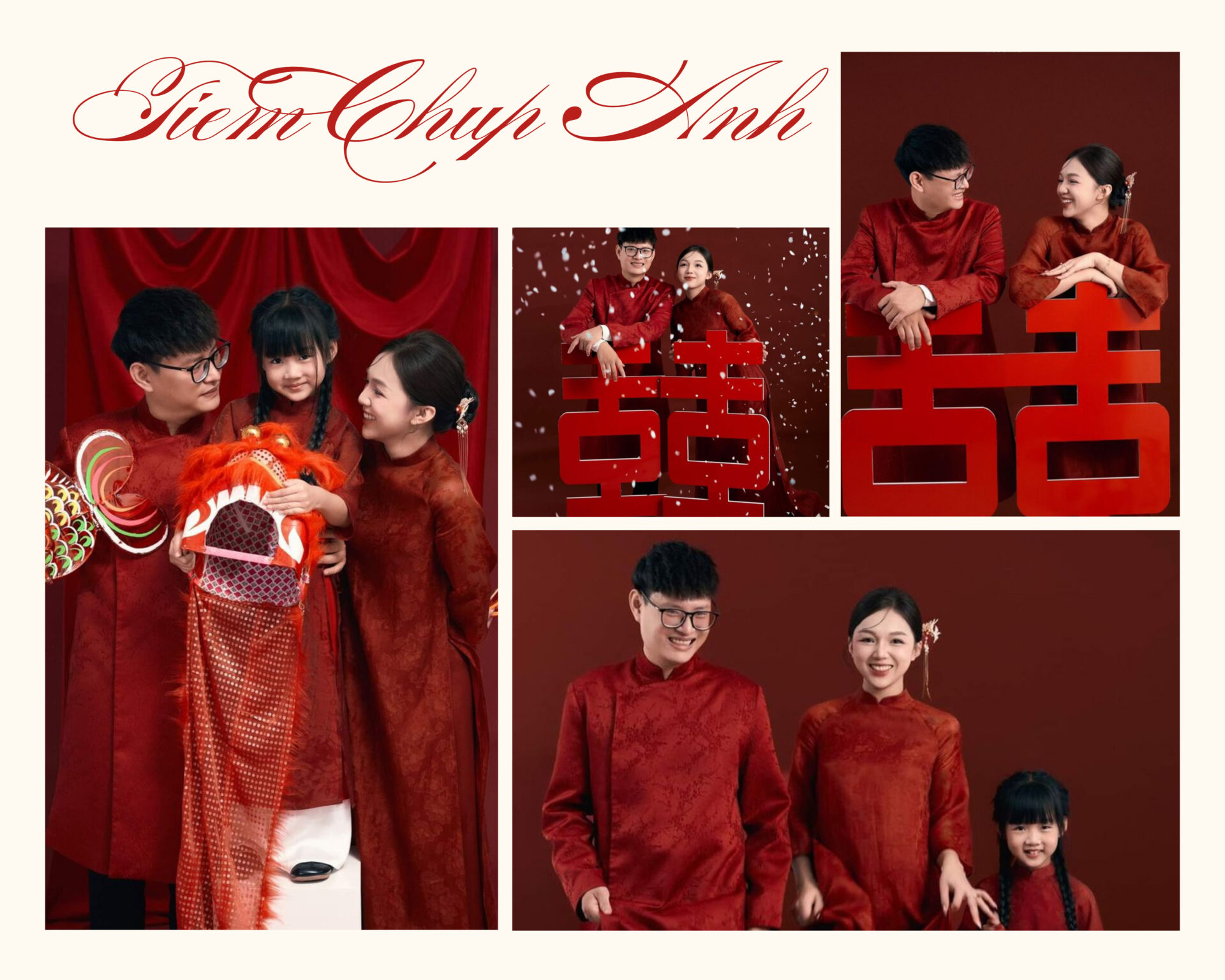 chụp hình tết áo dài
