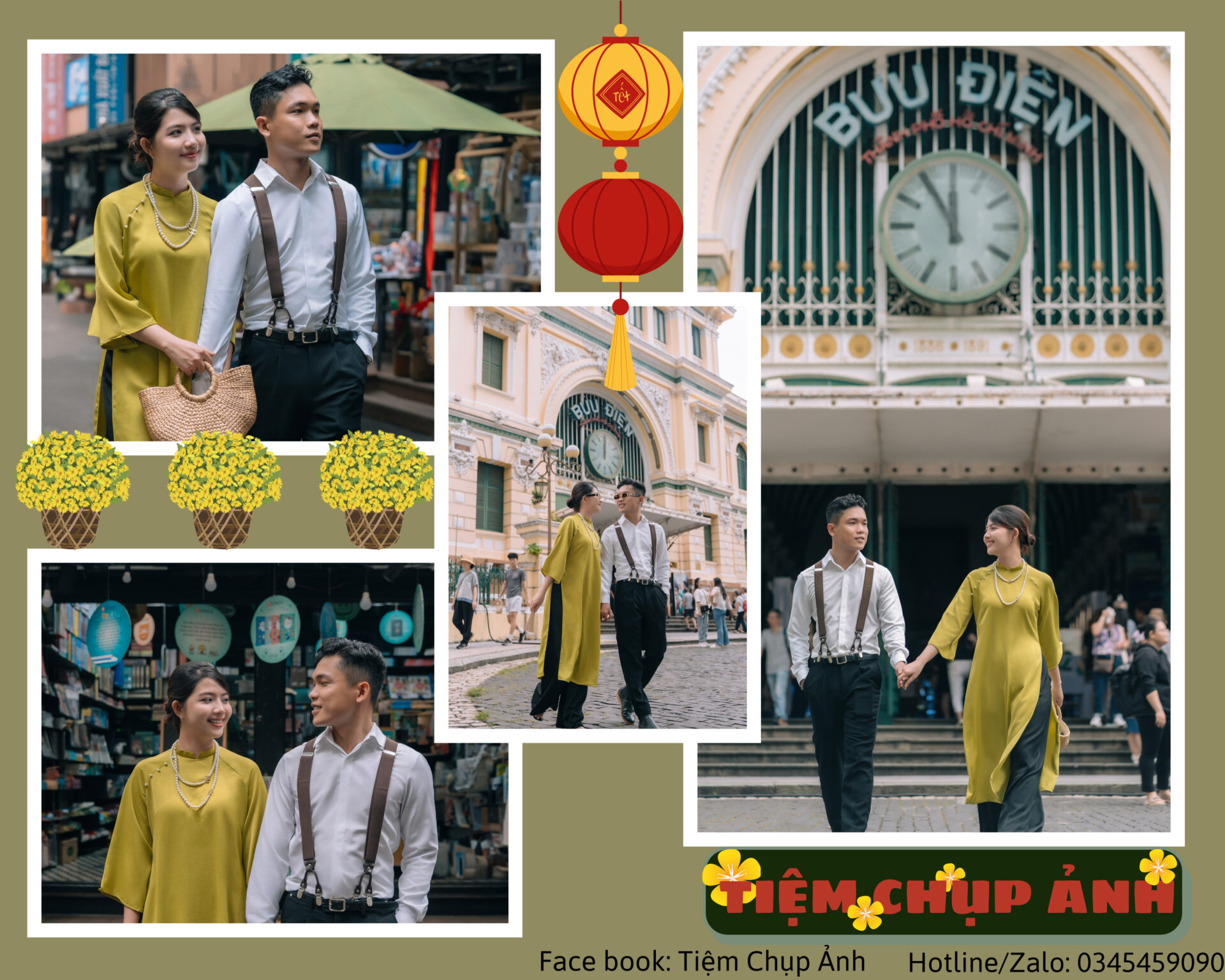 chụp ảnh couple tết