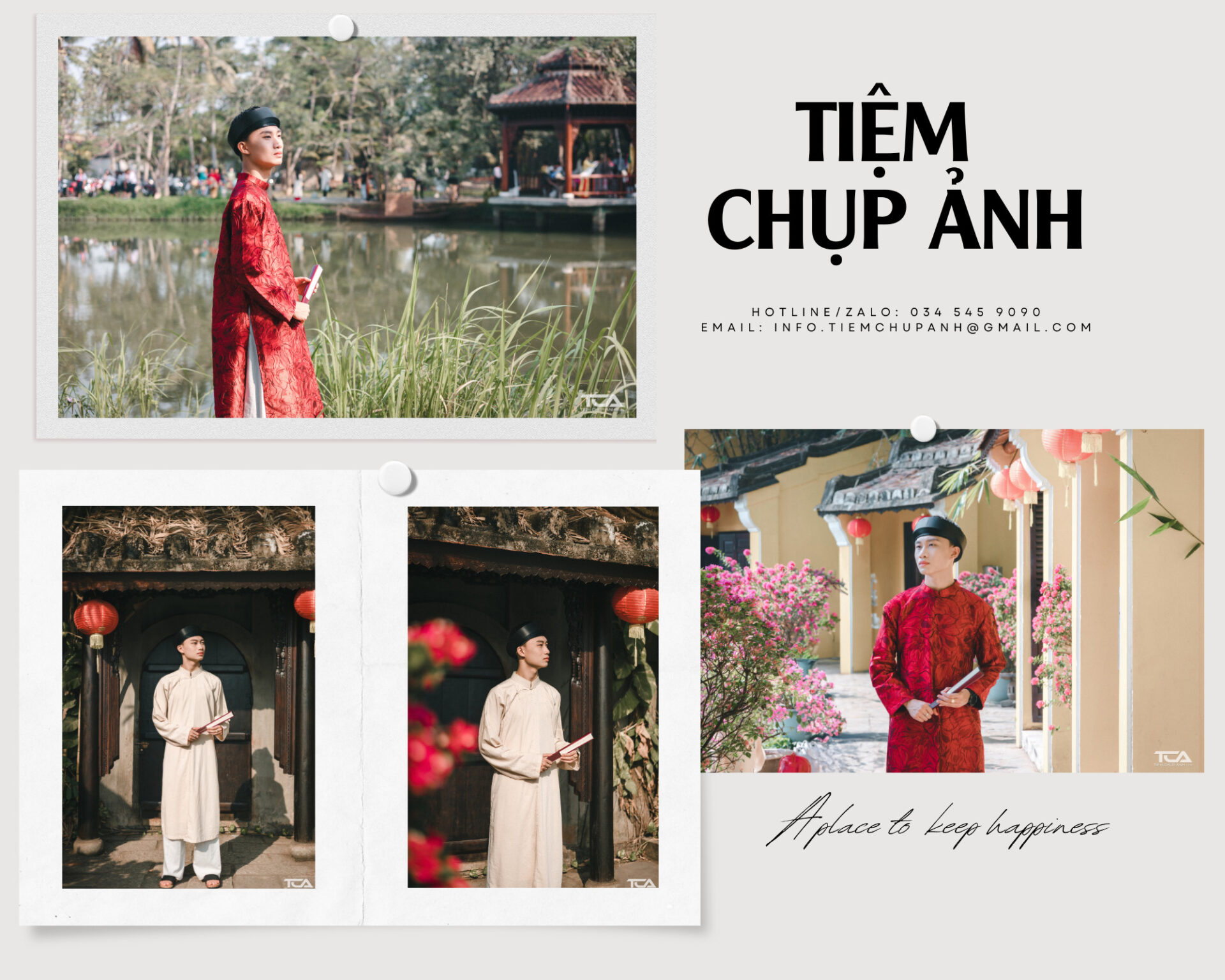 Chụp hình Tết nam