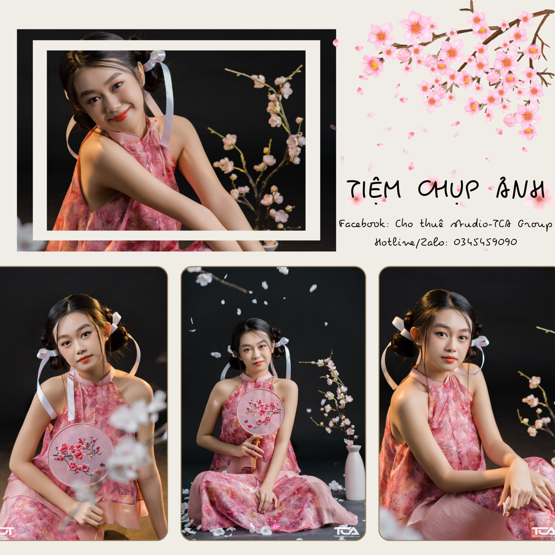 concept chụp ảnh tết studio