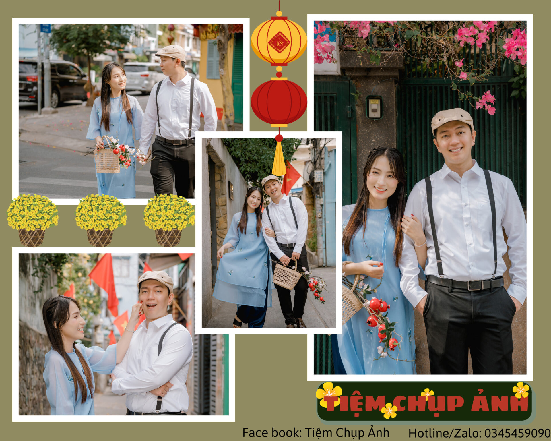 ảnh couple tết