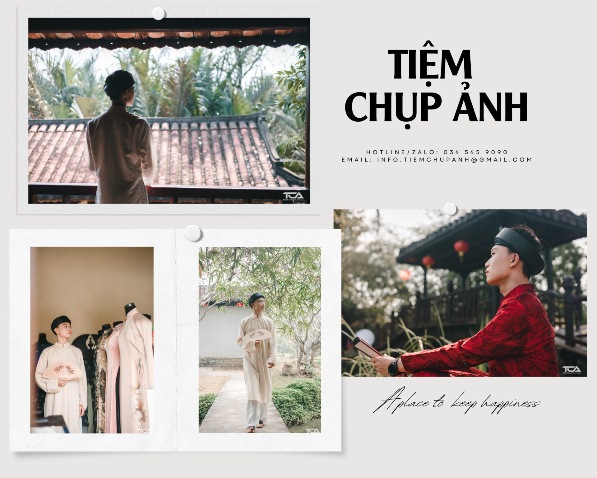 Chụp ảnh Tết cho nam