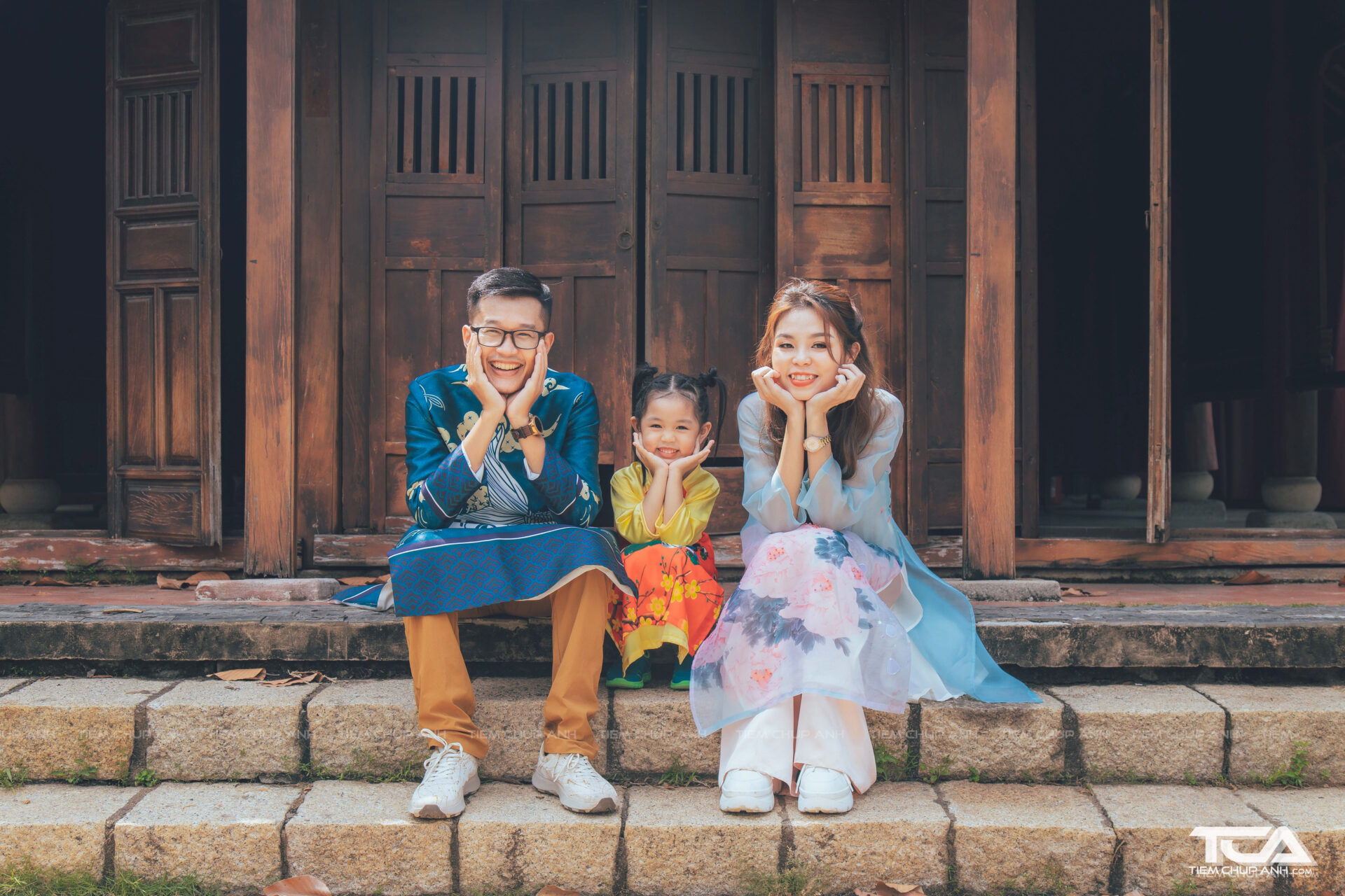 chụp ảnh tết cho gia đình
