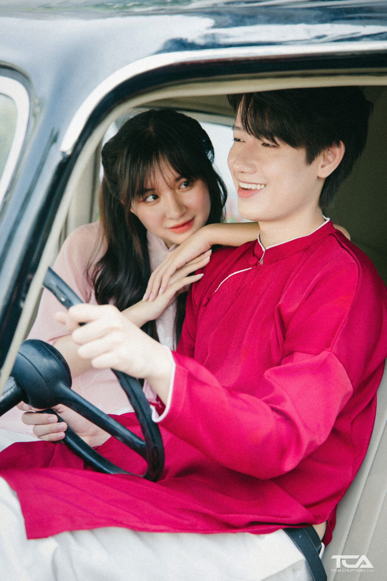 chụp ảnh tết với người yêu