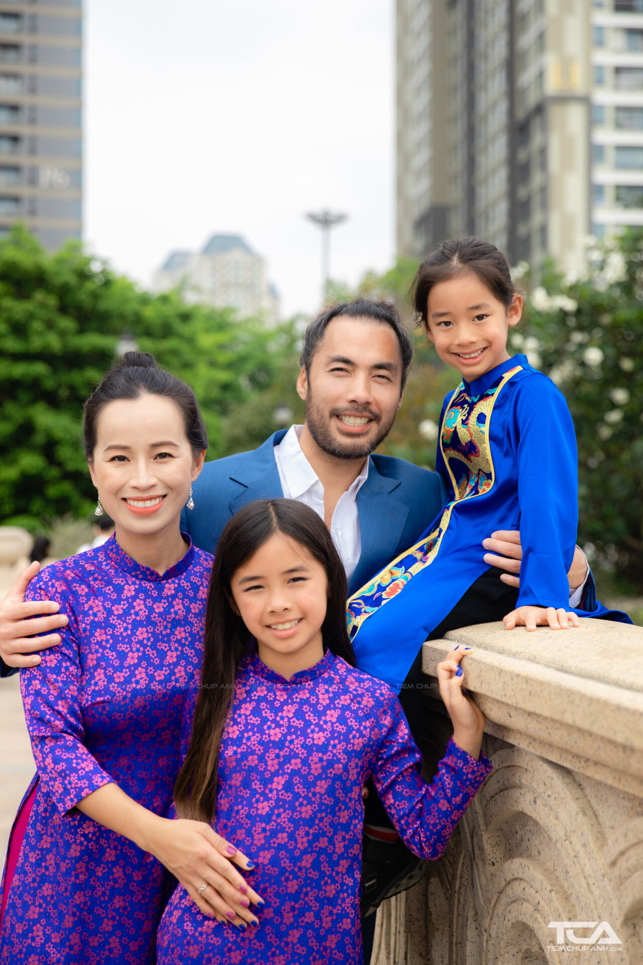 chụp ảnh gia đình áo dài