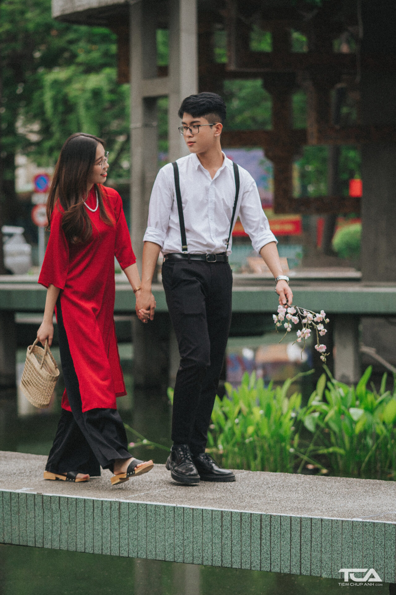 chụp ảnh tết cặp đôi