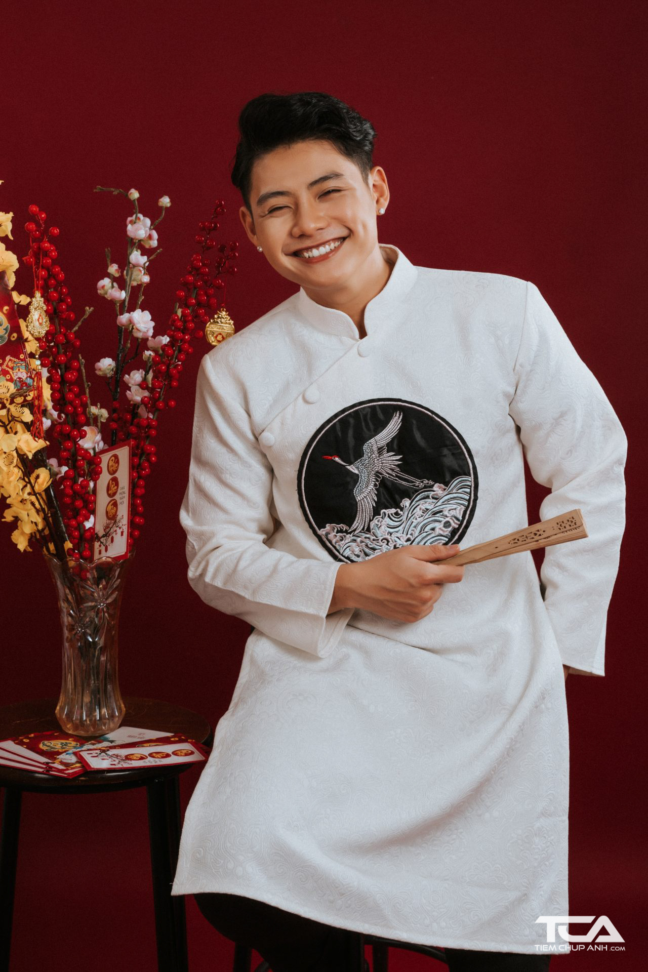 concept chụp ảnh tết cho nam