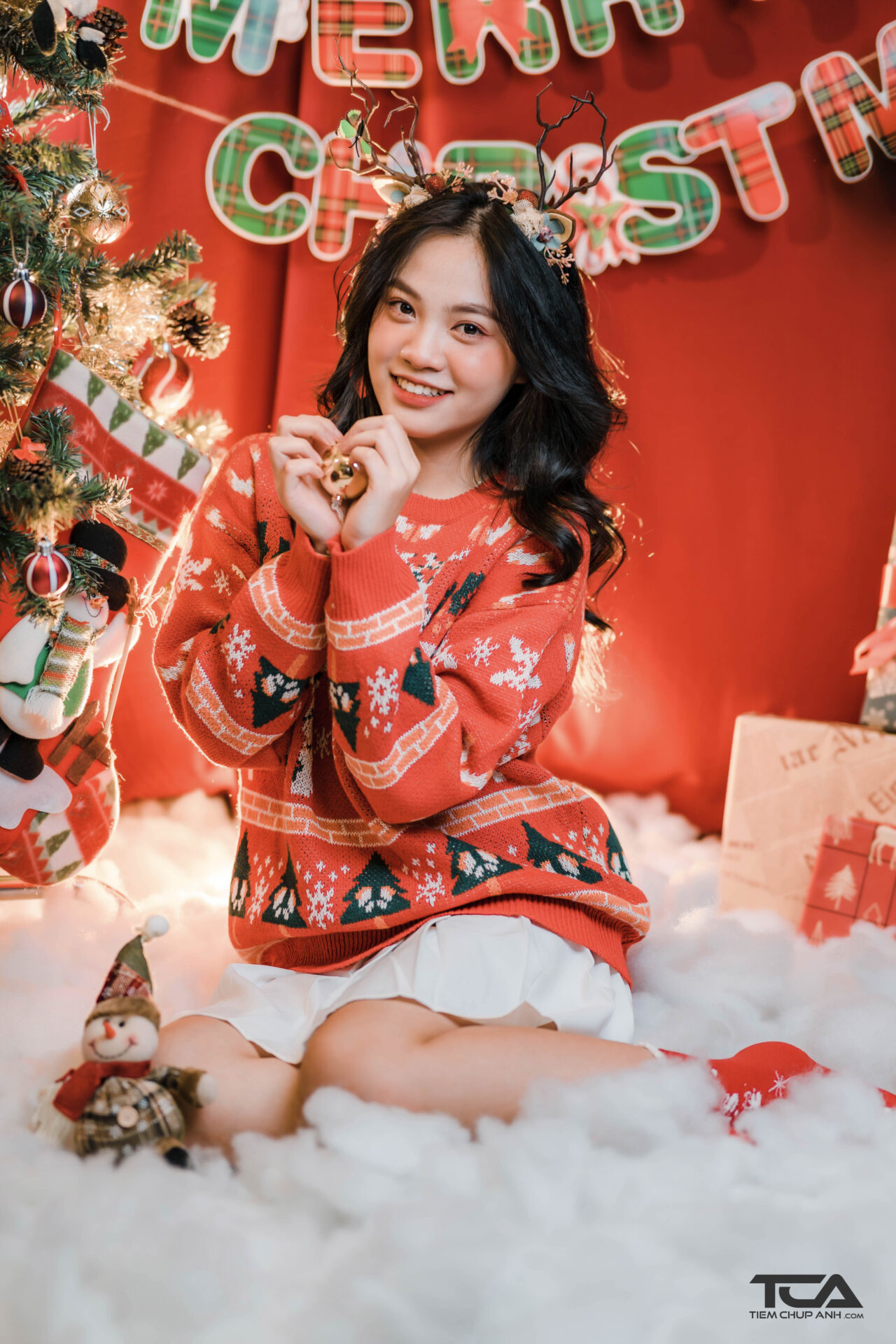 kiểu chụp hình giáng sinh đẹp