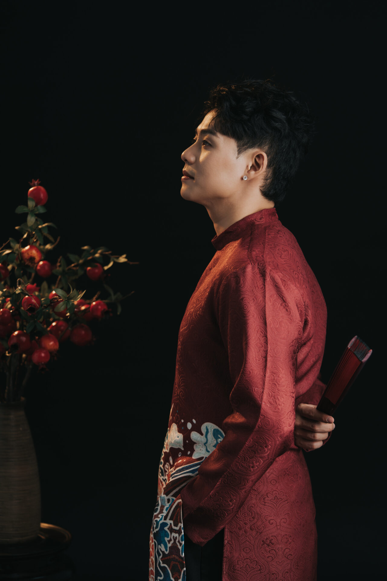 chụp hình tết cho nam