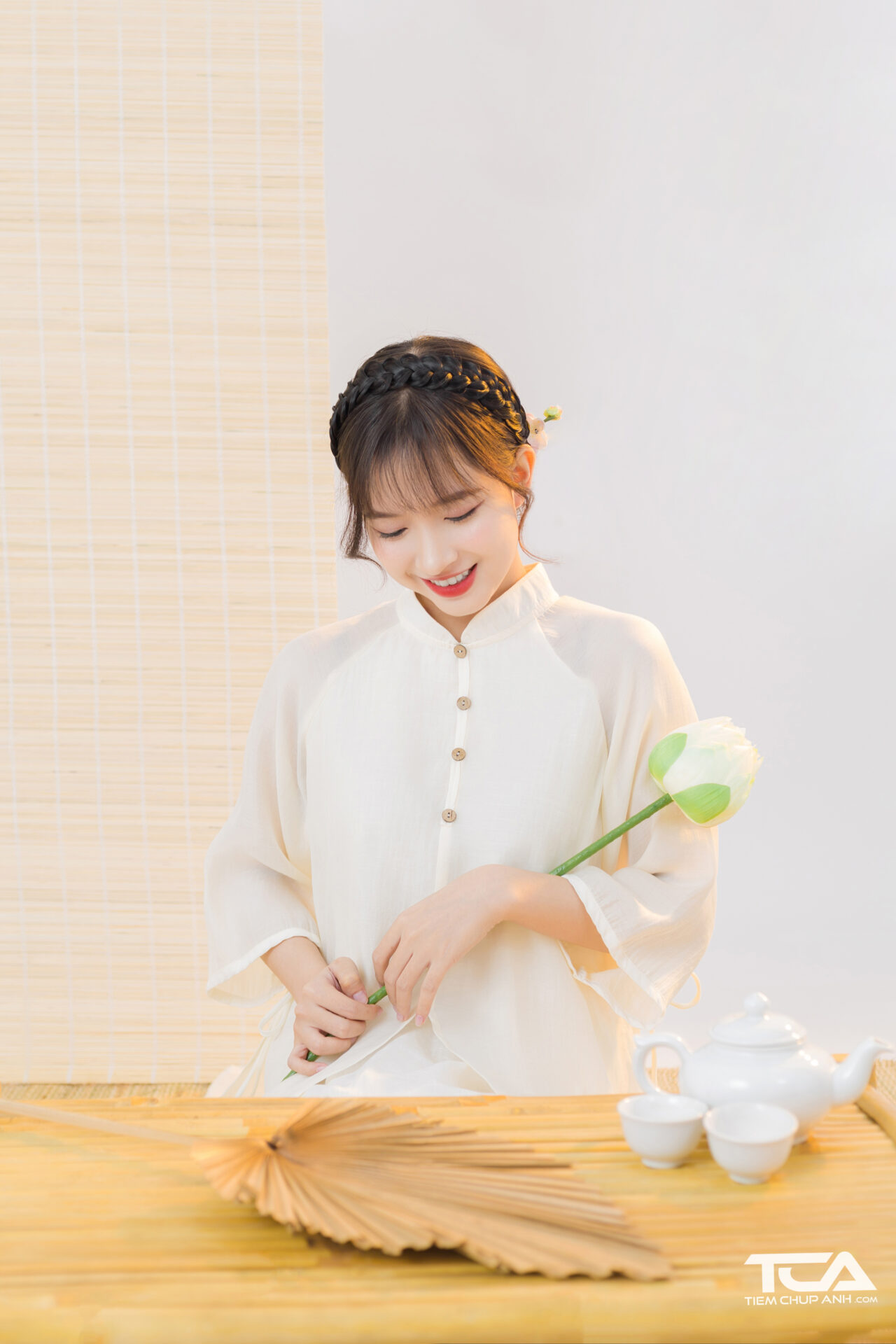 cách chụp ảnh tết tại nhà