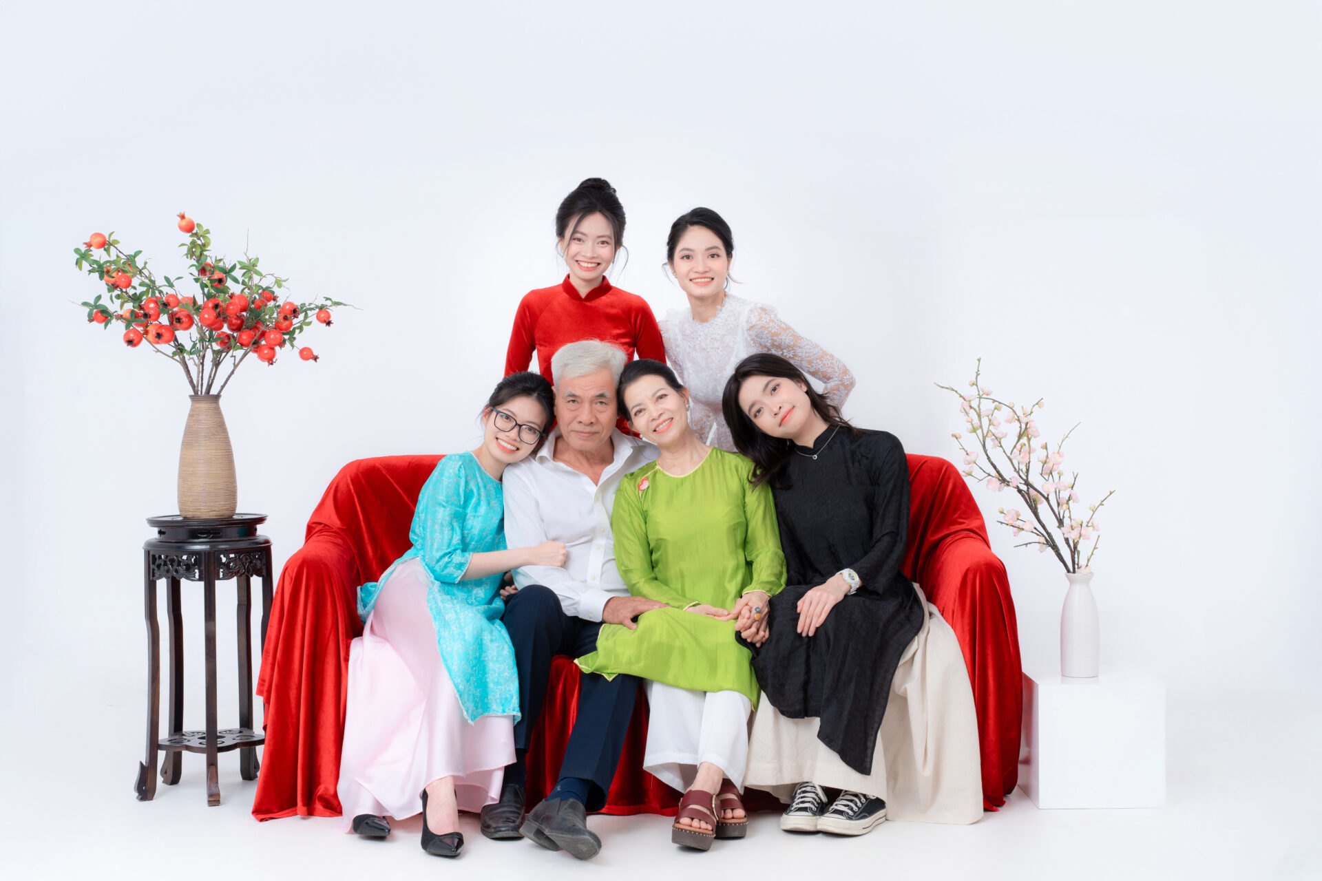chụp ảnh tết áo dài