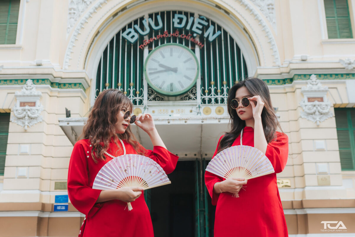 chụp hình kiểu cô ba sài gòn