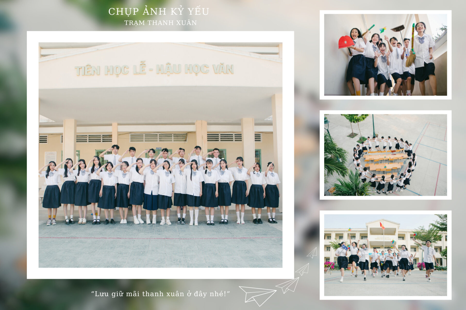CONCEPT CHỤP ẢNH KỶ YẾU LỚP 9 CẤP 2 BẢNG GIÁ