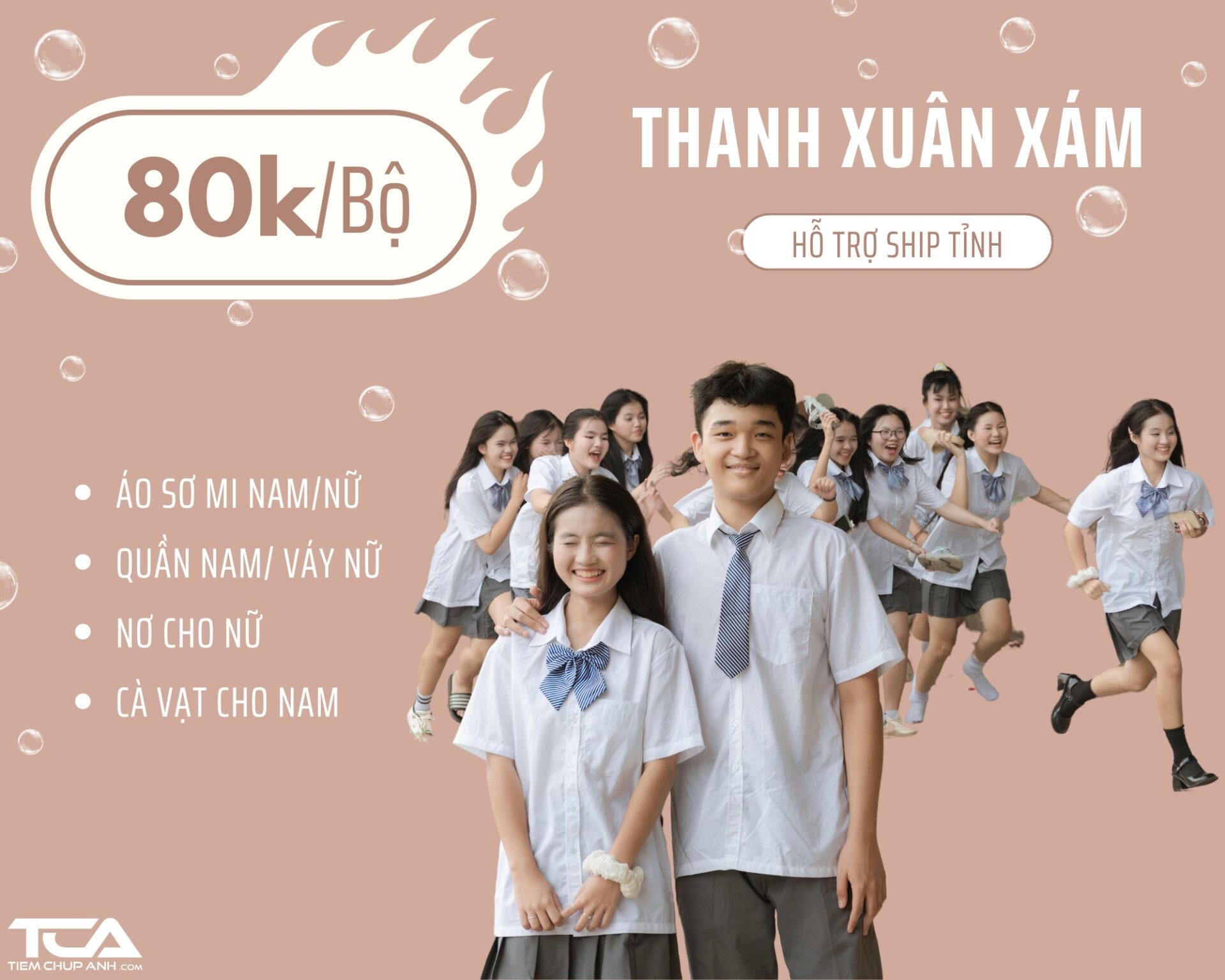 trang phục chụp kỷ yếu
