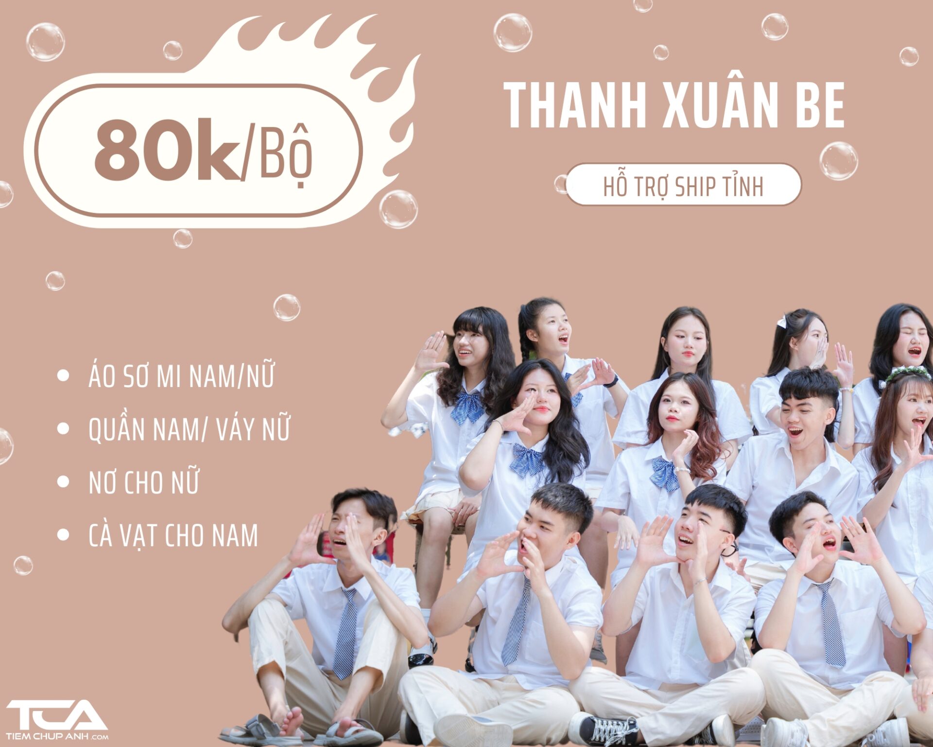 trang phục chụp ảnh kỷ yếu