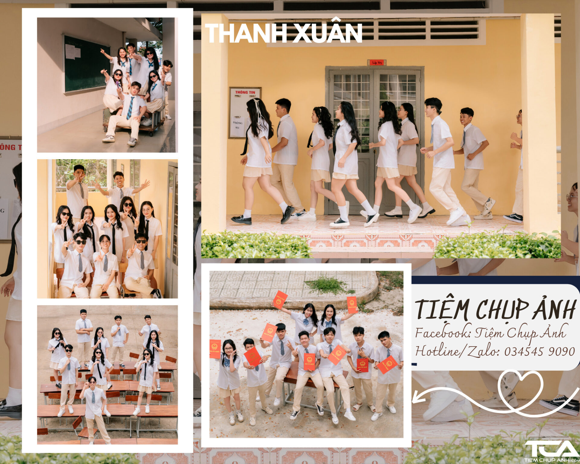 chụp ảnh kỷ yếu nhóm