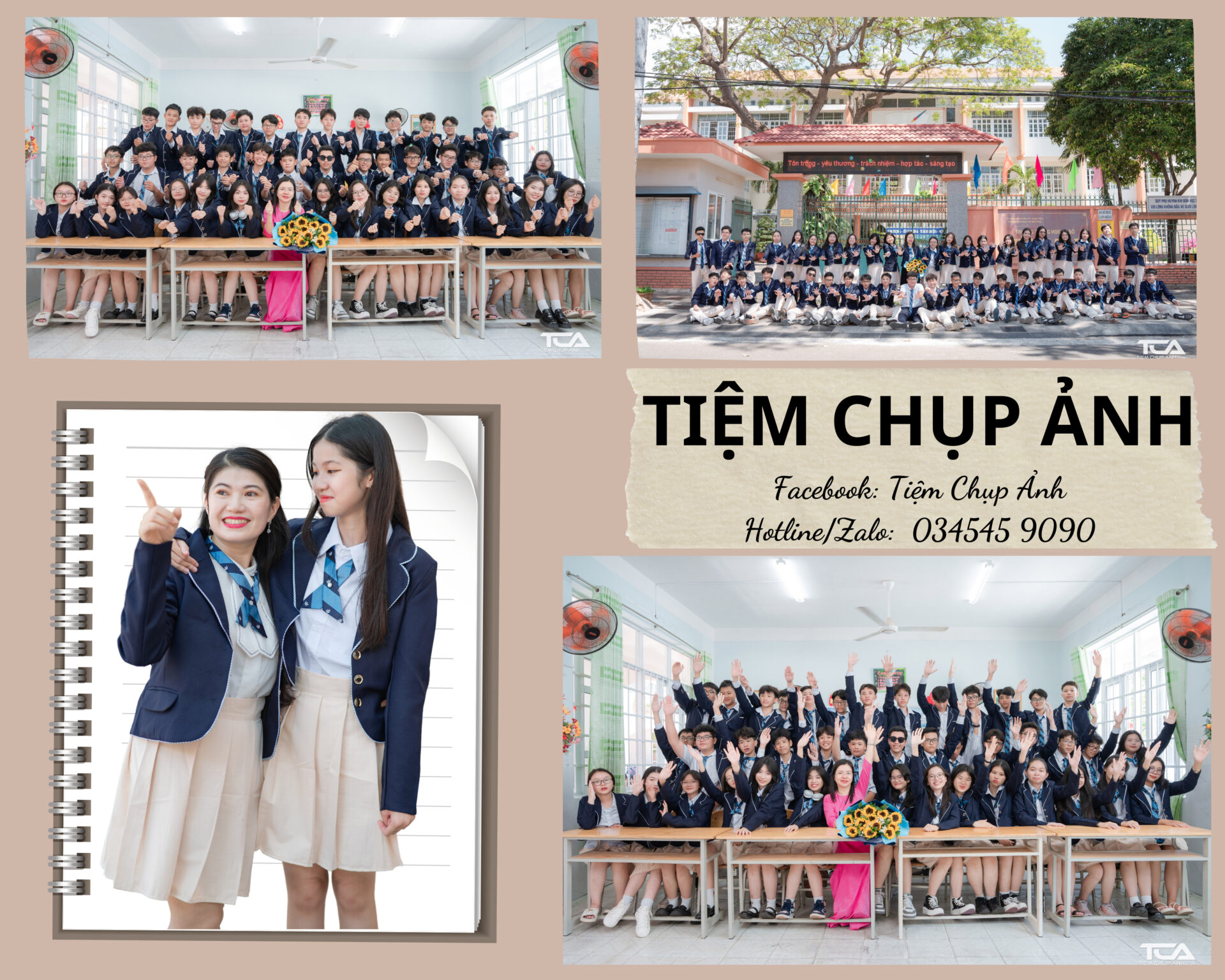 cho thuê trang phục chụp kỷ yếu