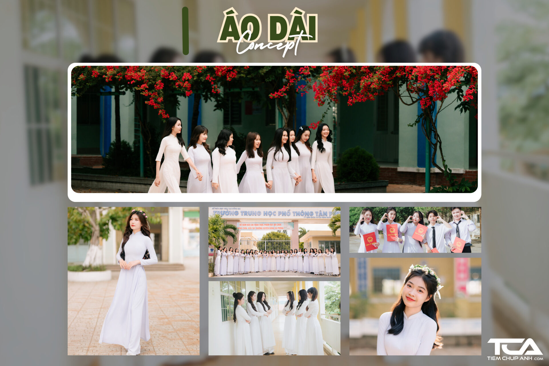 chụp kỷ yếu áo dài