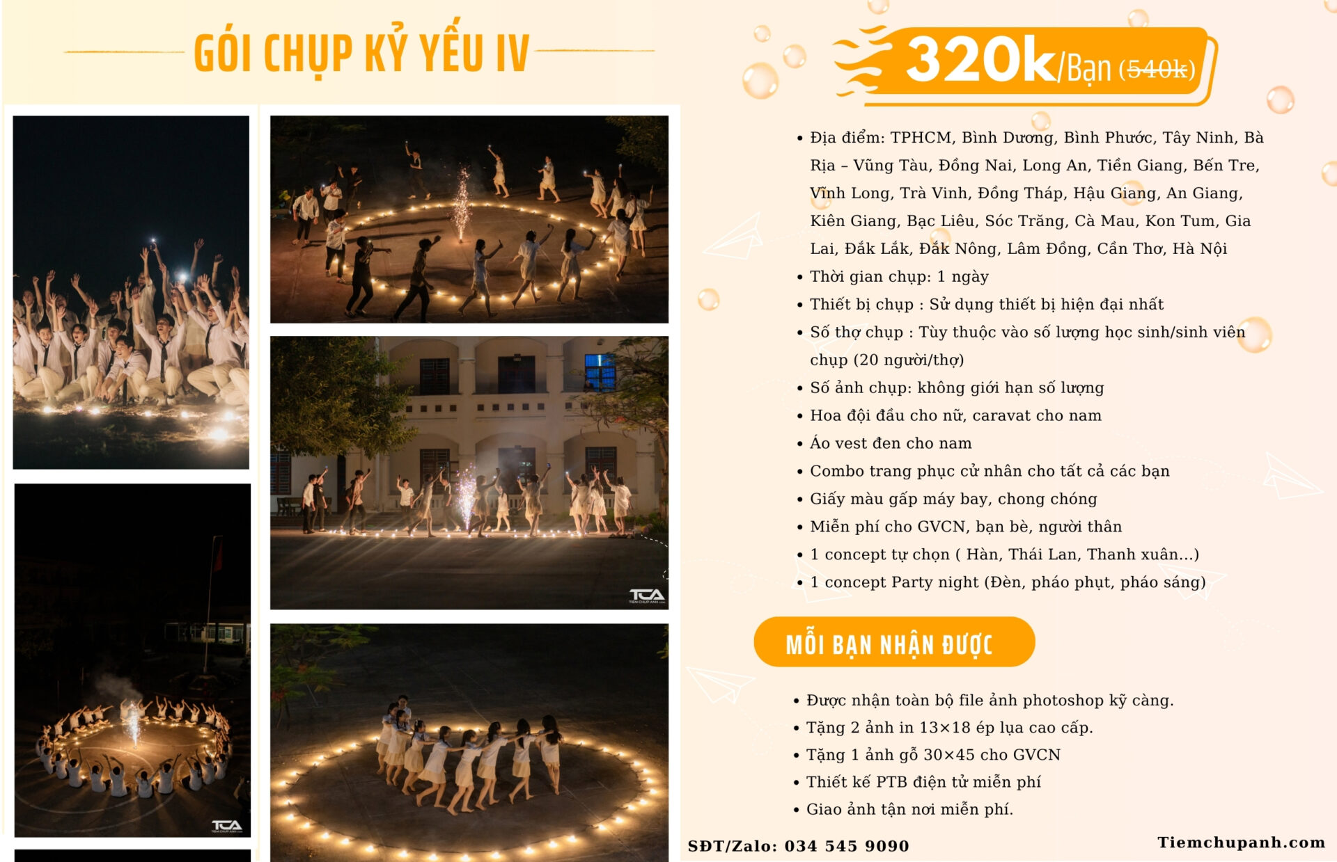 Bảng giá chụp concept kỷ yếu Thái Lan