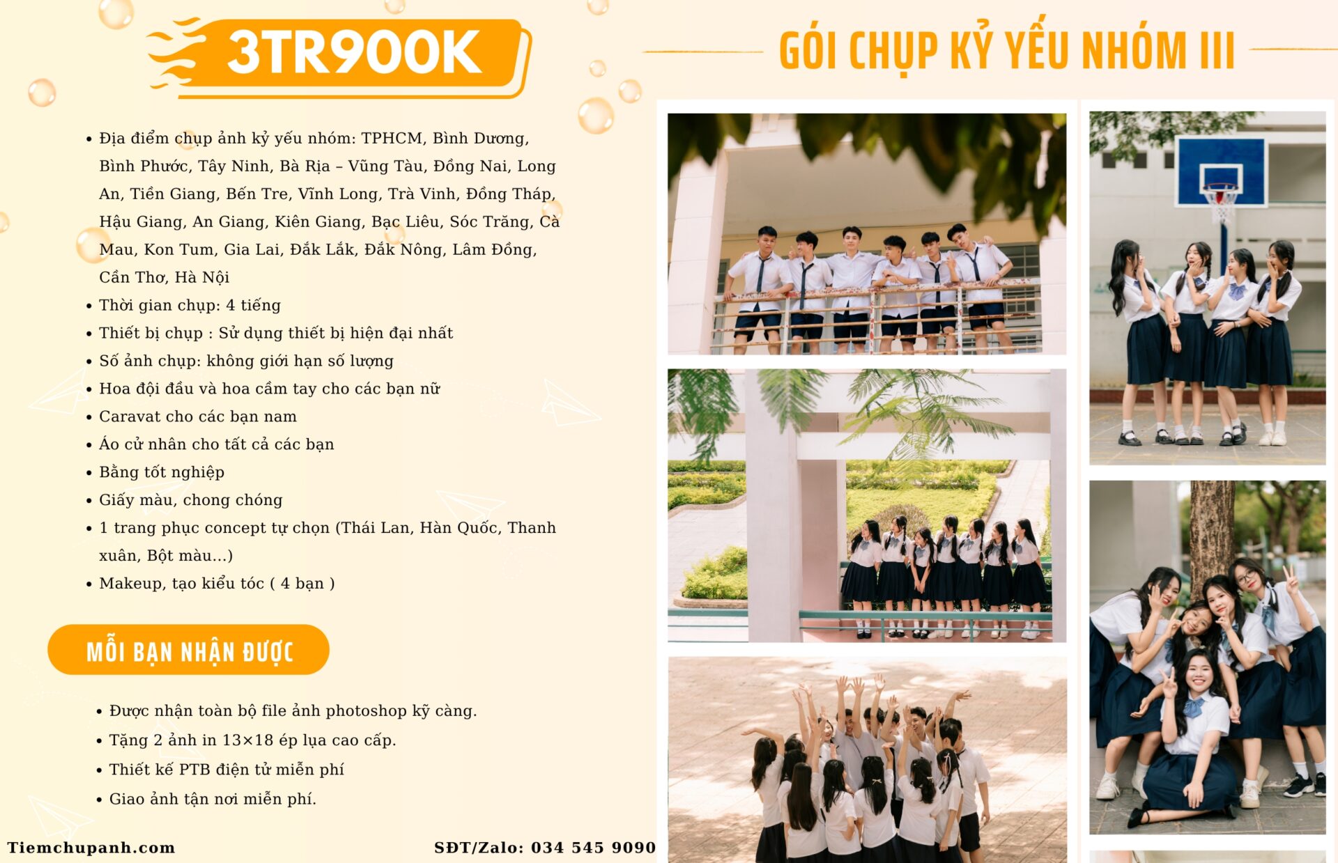 tạo dáng chụp kỷ yếu nhóm