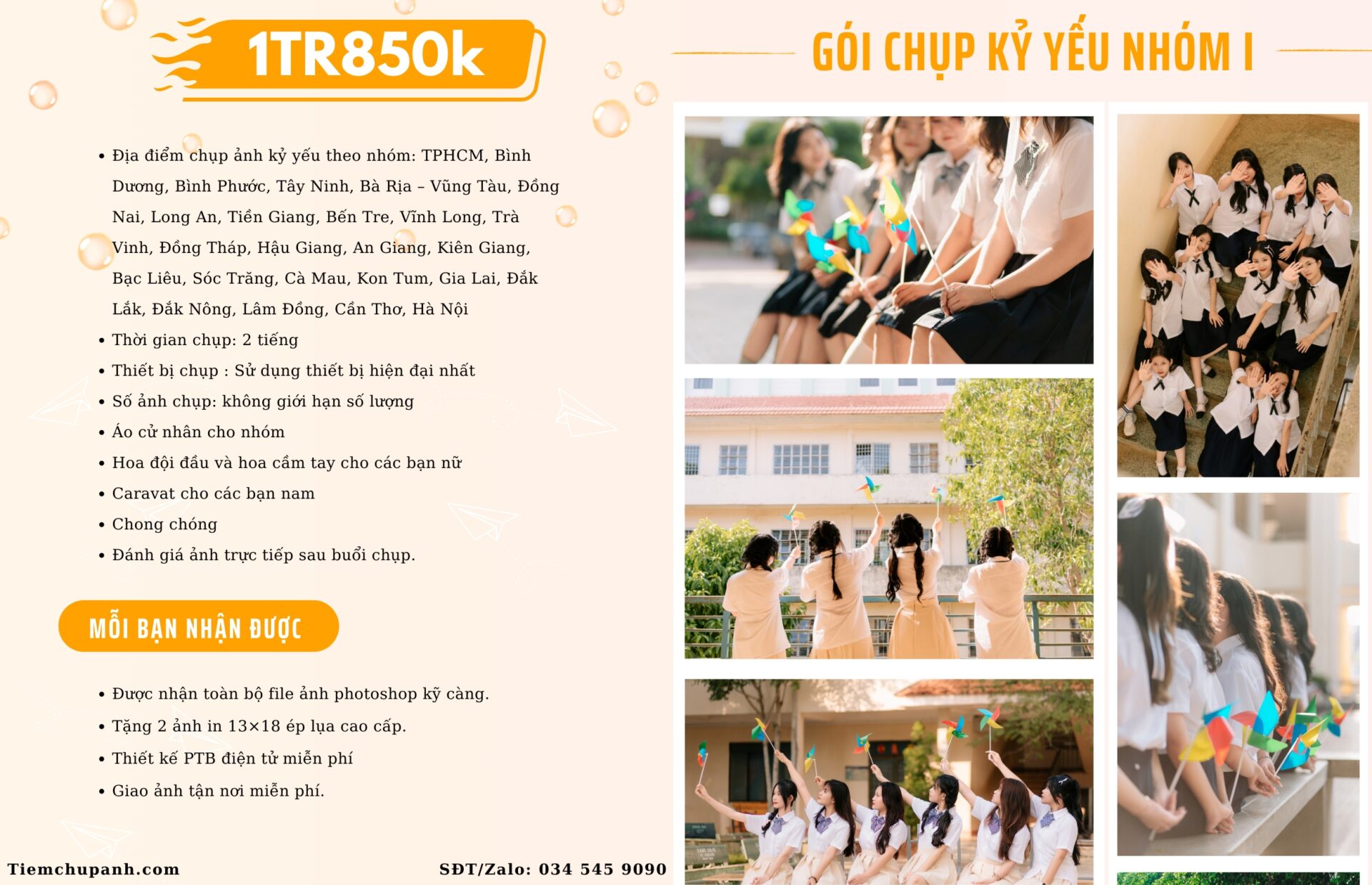 chụp kỷ yếu nhóm