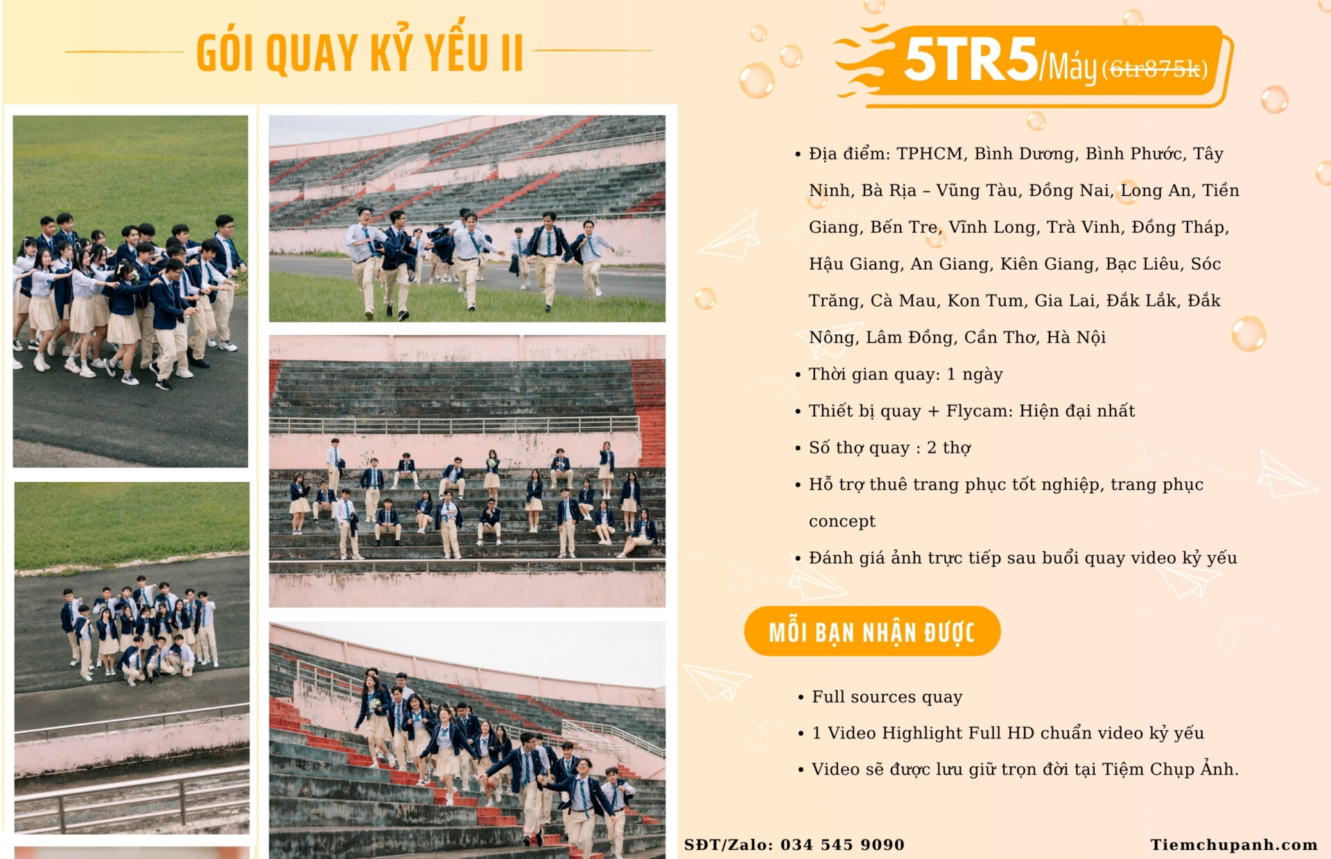 quay phim kỷ yếu