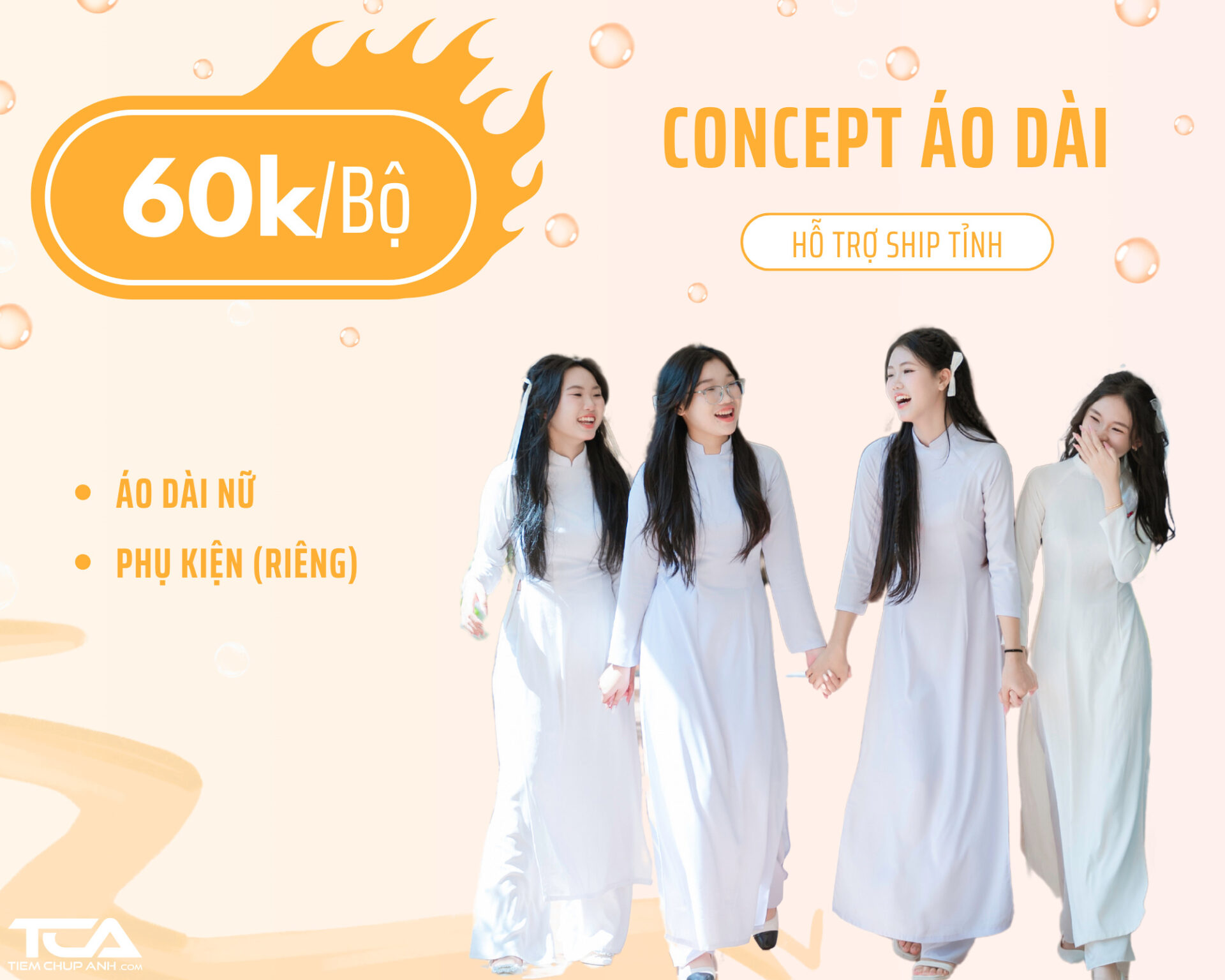 Bảng giá cho thuê đồ chụp kỷ yếu nam nữ