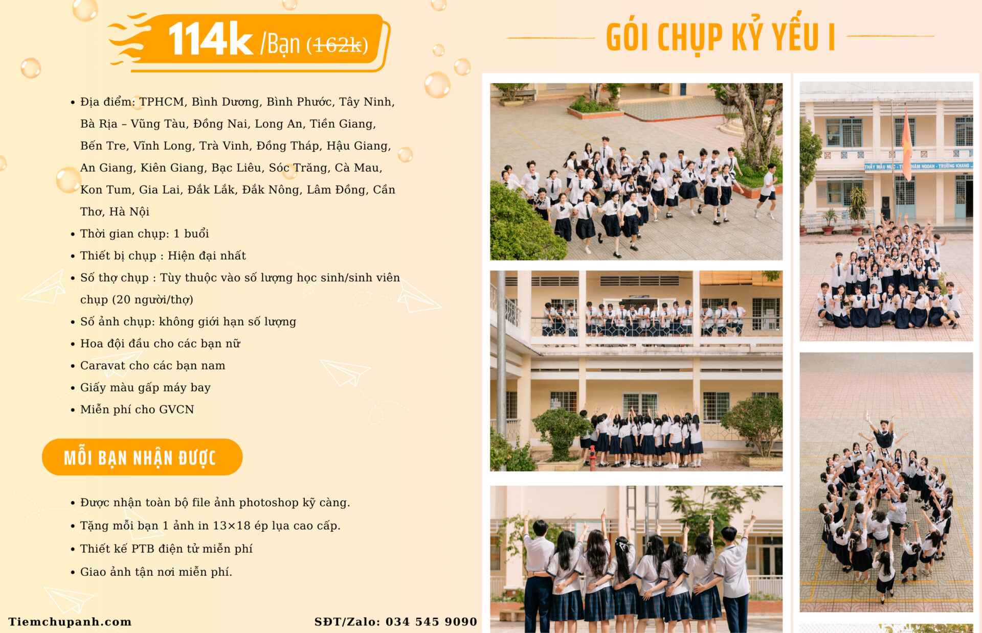 chụp kỷ yếu thanh xuân