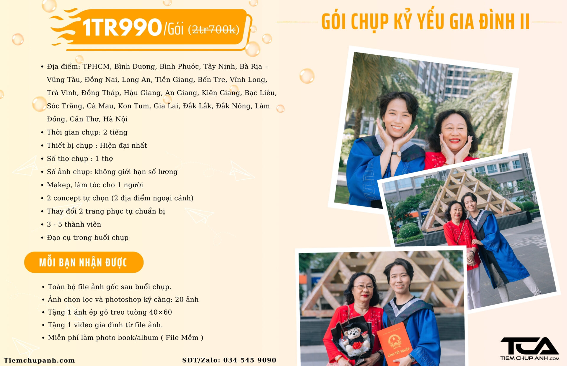 phụ huynh chụp ảnh kỷ yếu cùng con