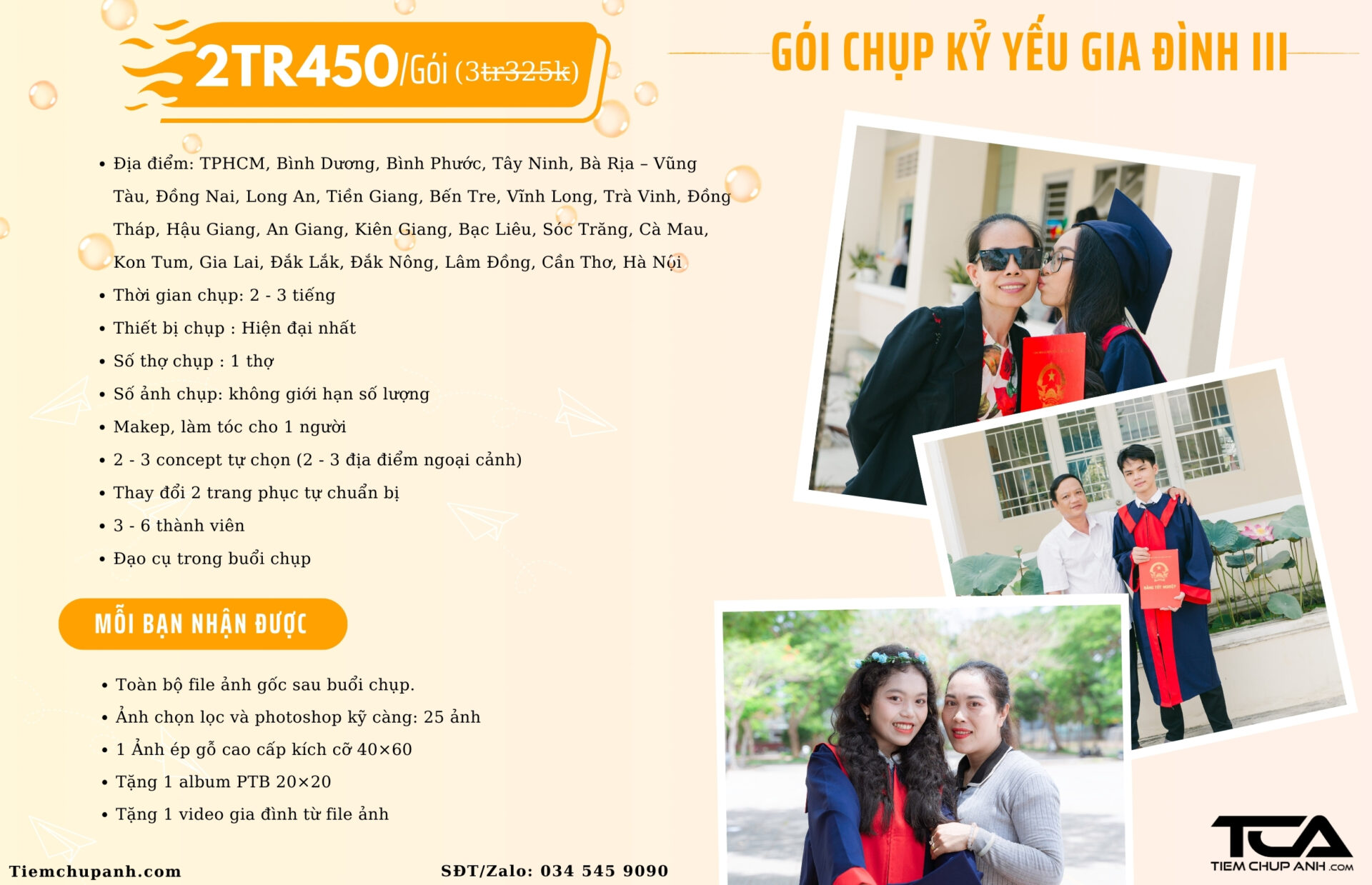 mẹ chụp kỷ yếu cùng con