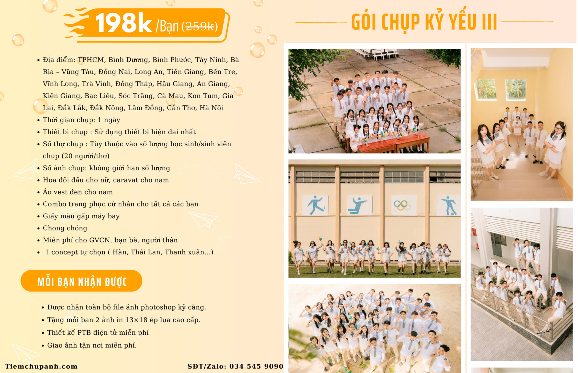 chụp kỷ yếu giá