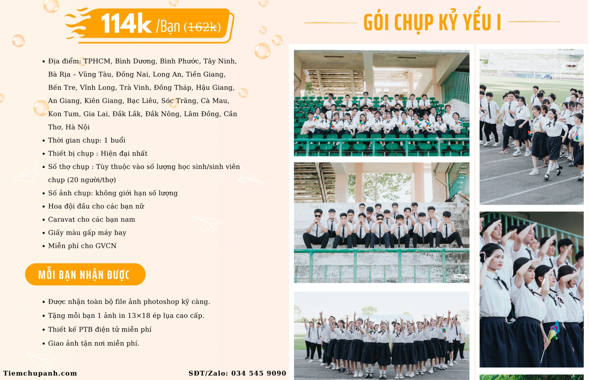 chụp ảnh kỷ yếu học sinh