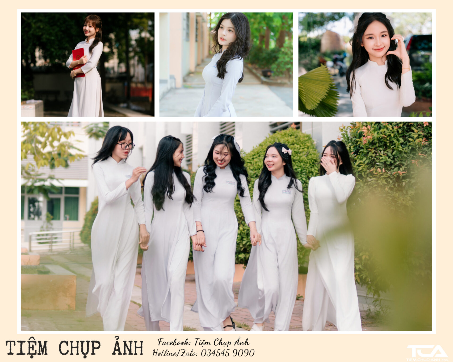 áo dài chụp ảnh kỷ yếu đẹp