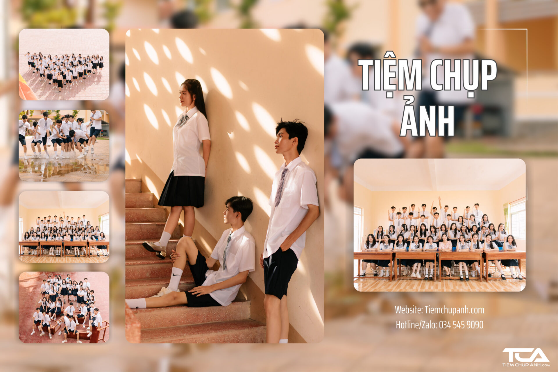 chụp ảnh kỷ yếu Gia Lai
